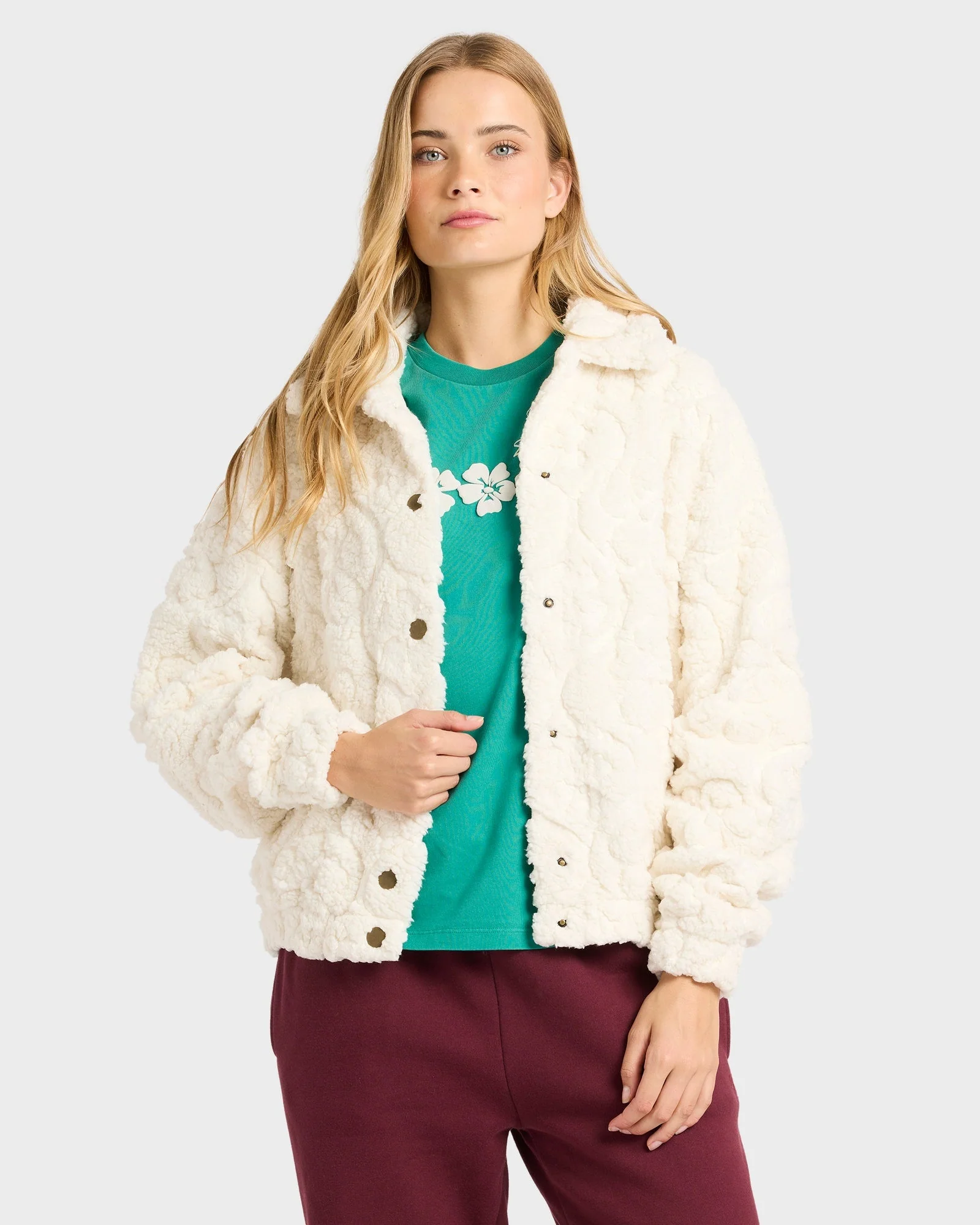 Womens Sol Ride Cozy Fleece Jacket - Image 2