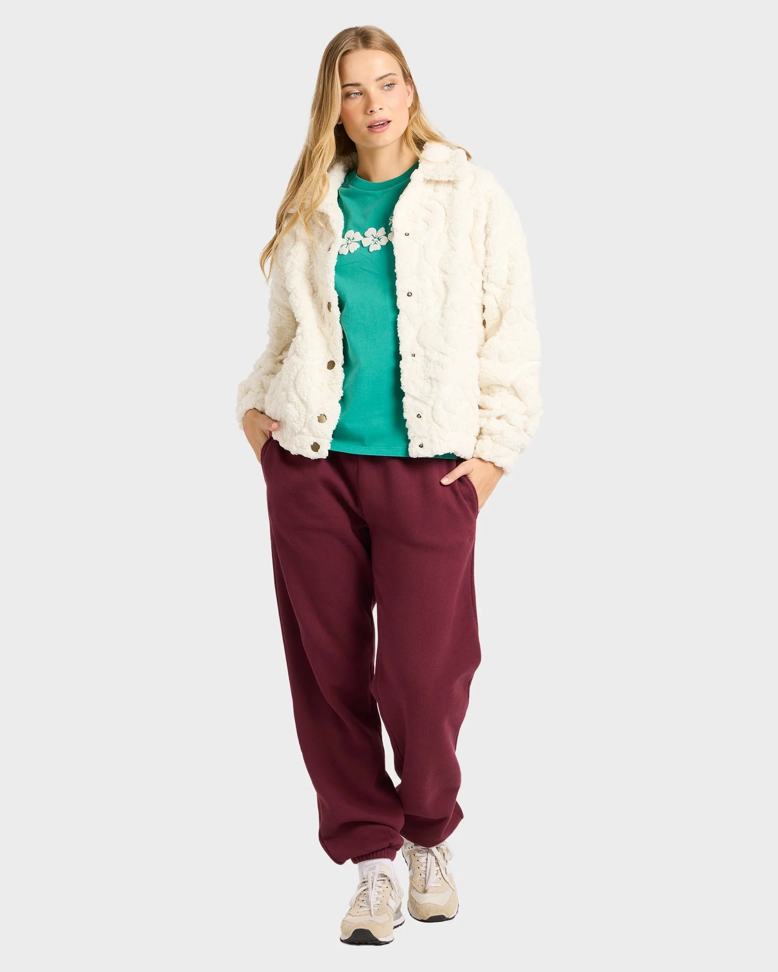 Womens Sol Ride Cozy Fleece Jacket - Image 6