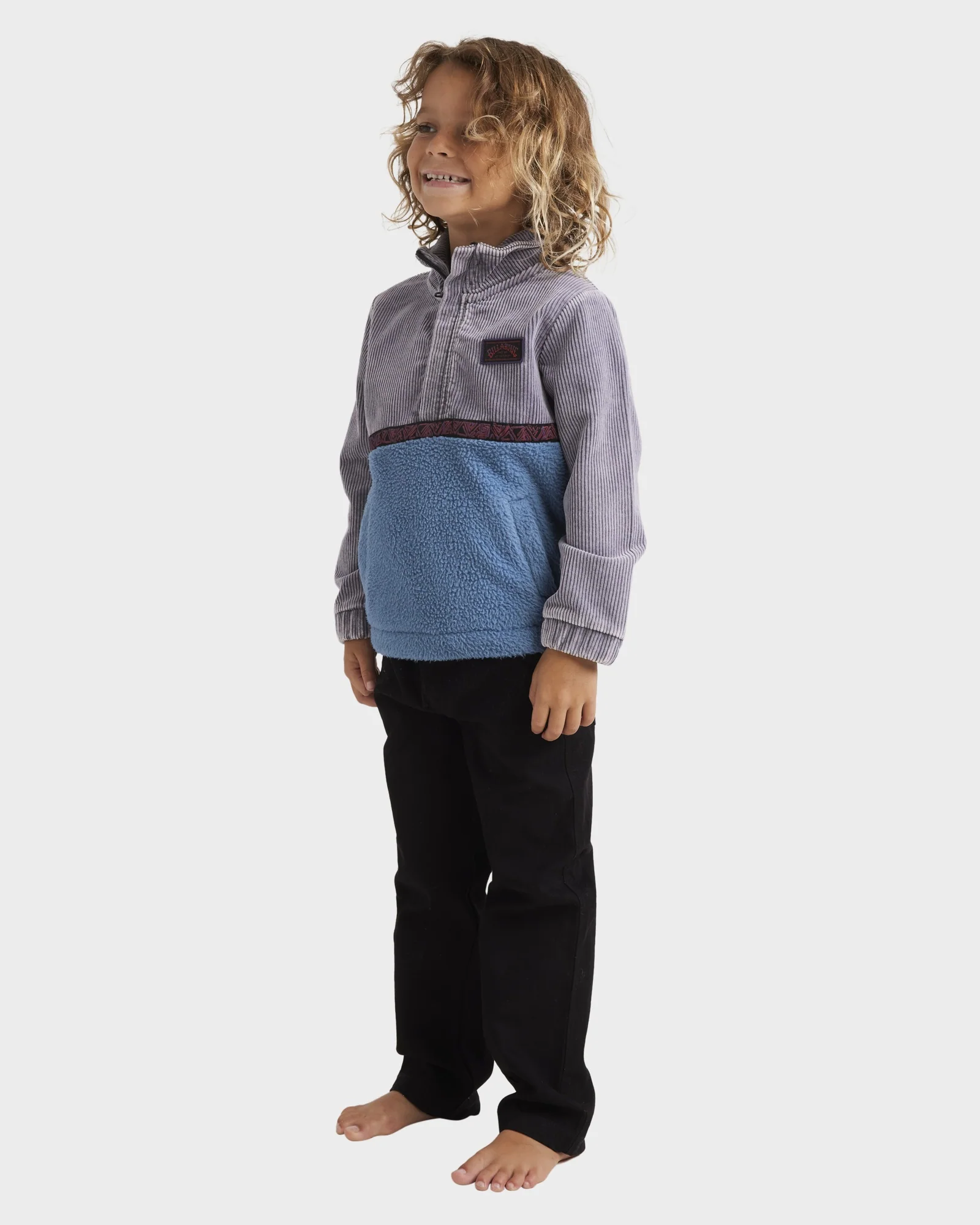 Boys 0-7 Space Lobster Half Zip Fleece Pullover - Image 2