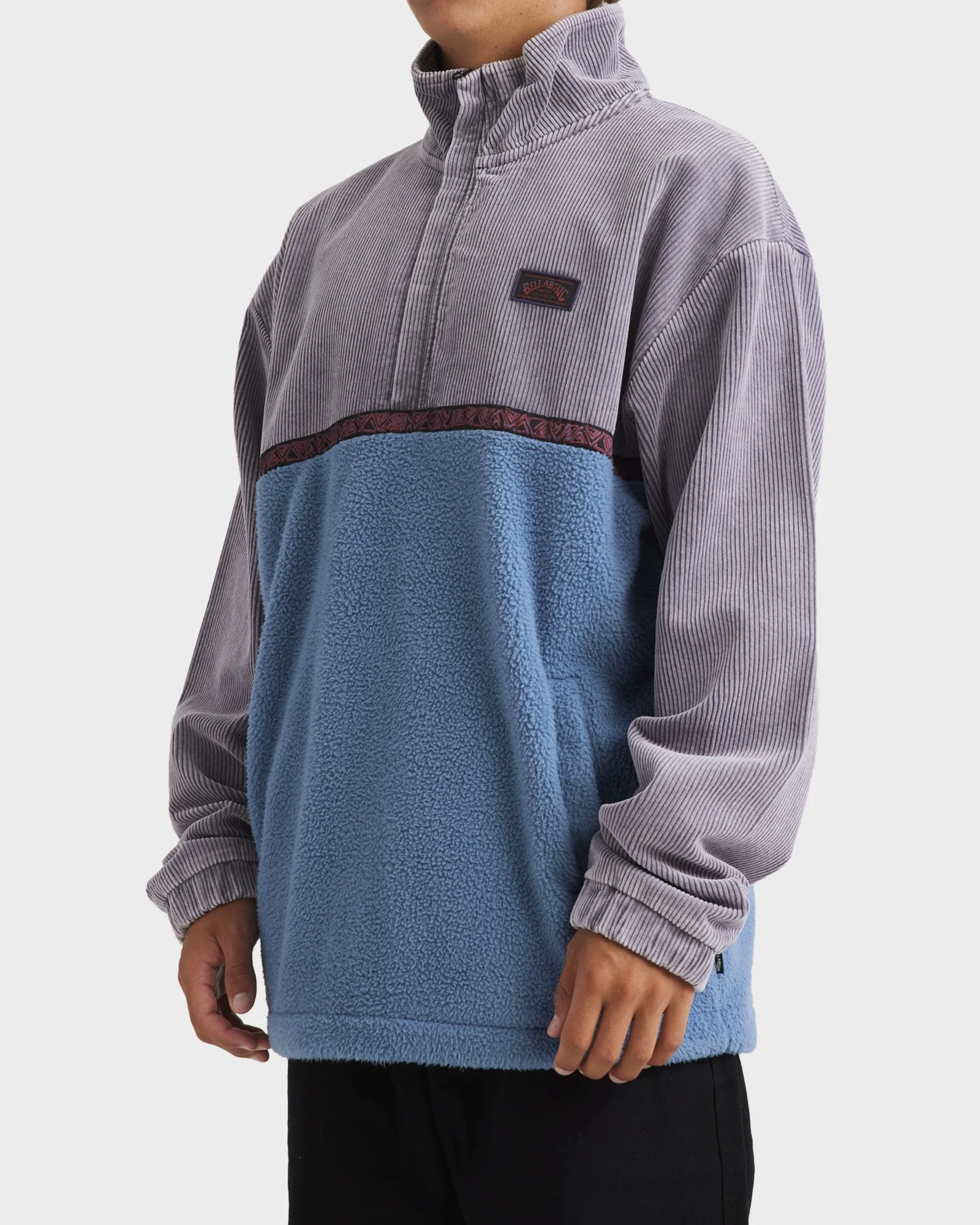 Mens Space Lobster Half Zip Fleece Pullover - Image 2