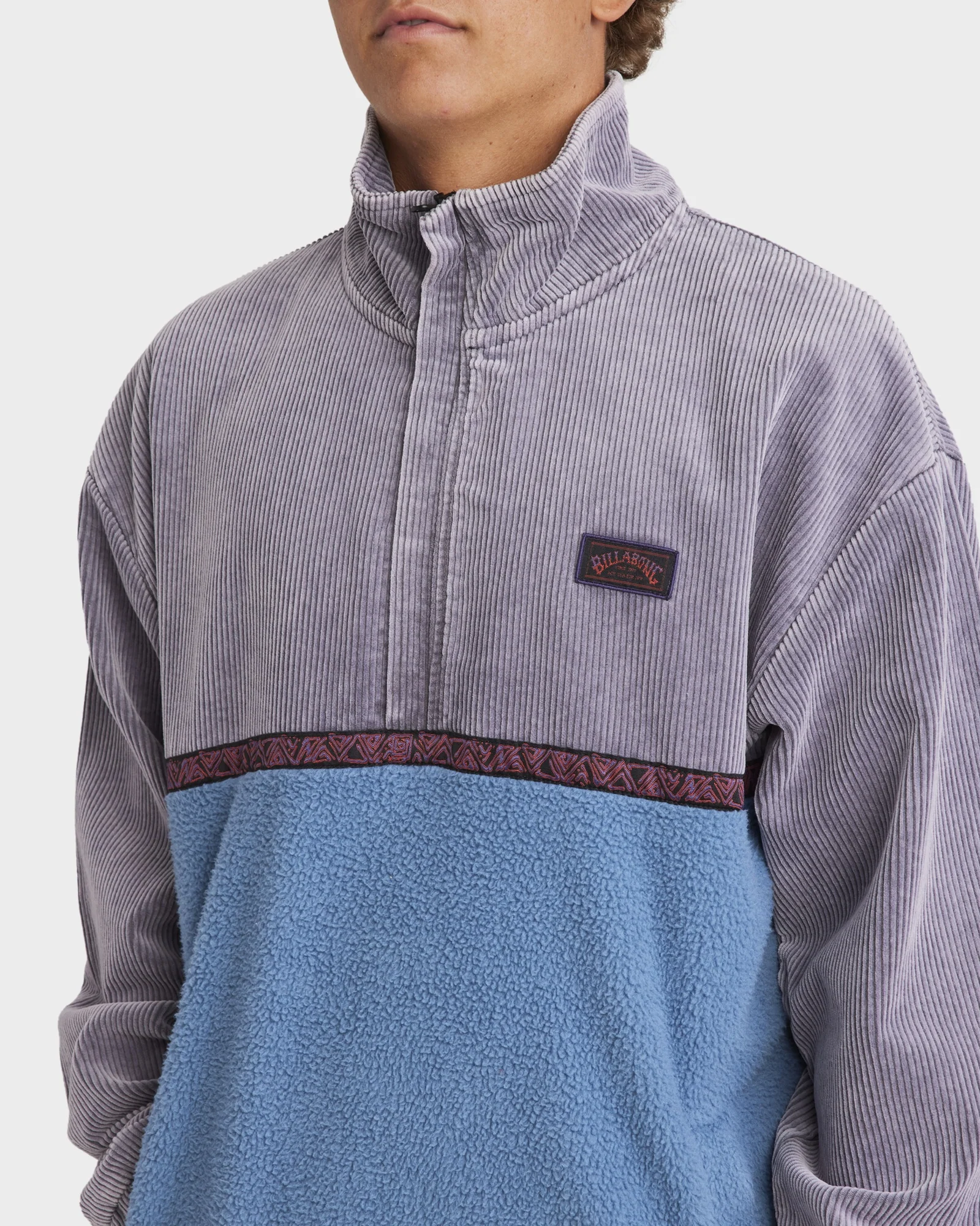 Mens Space Lobster Half Zip Fleece Pullover - Image 4