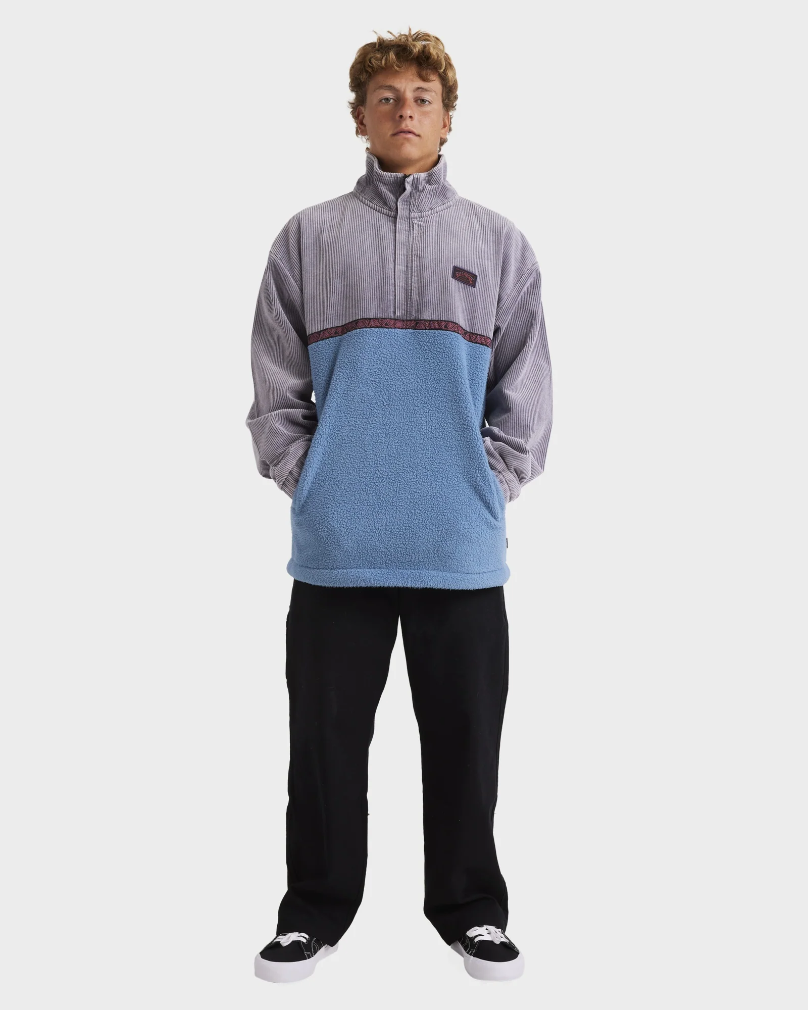 Mens Space Lobster Half Zip Fleece Pullover - Image 5