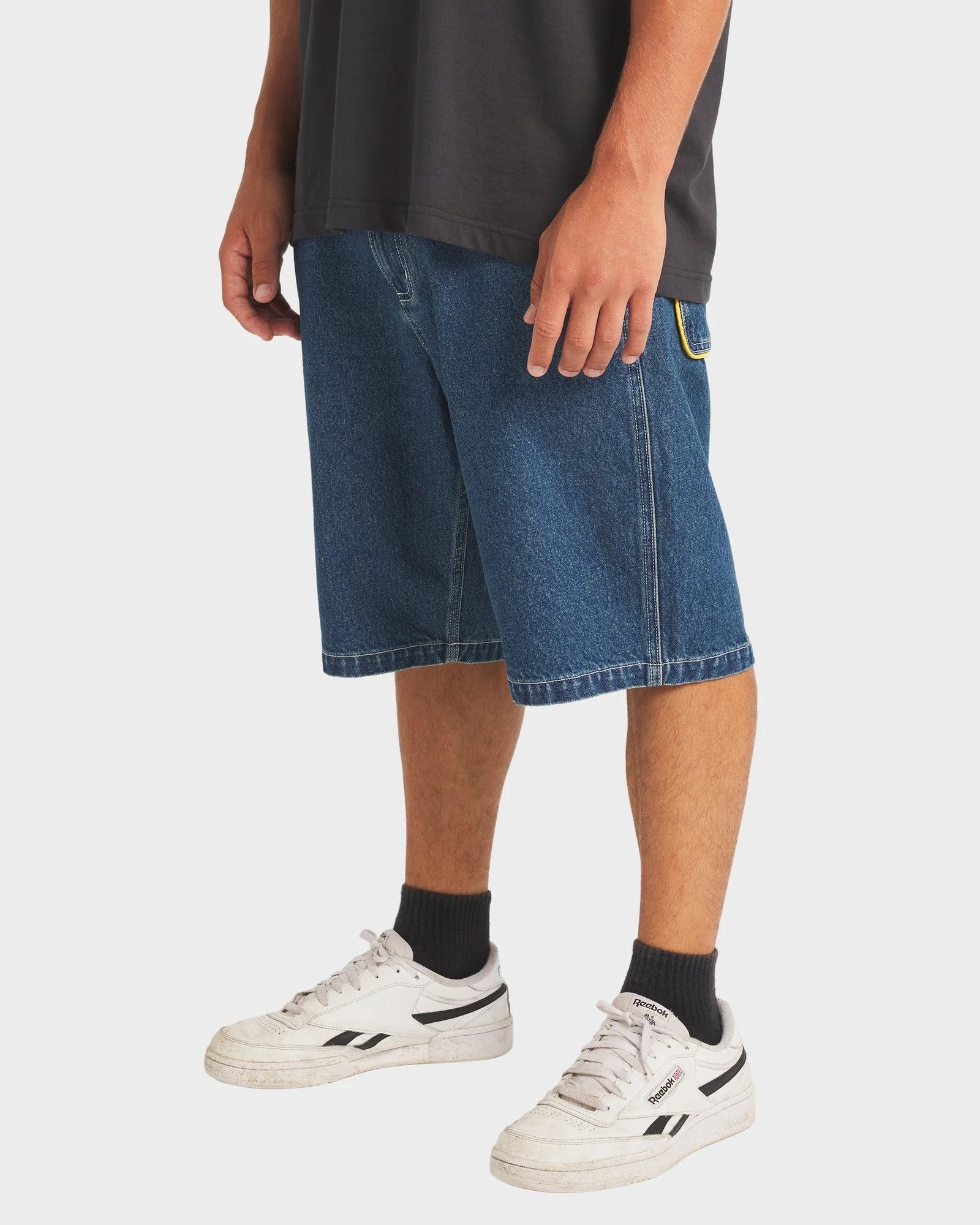 Mens Spec 73 Bad Dog Denim Shorts - Image 4