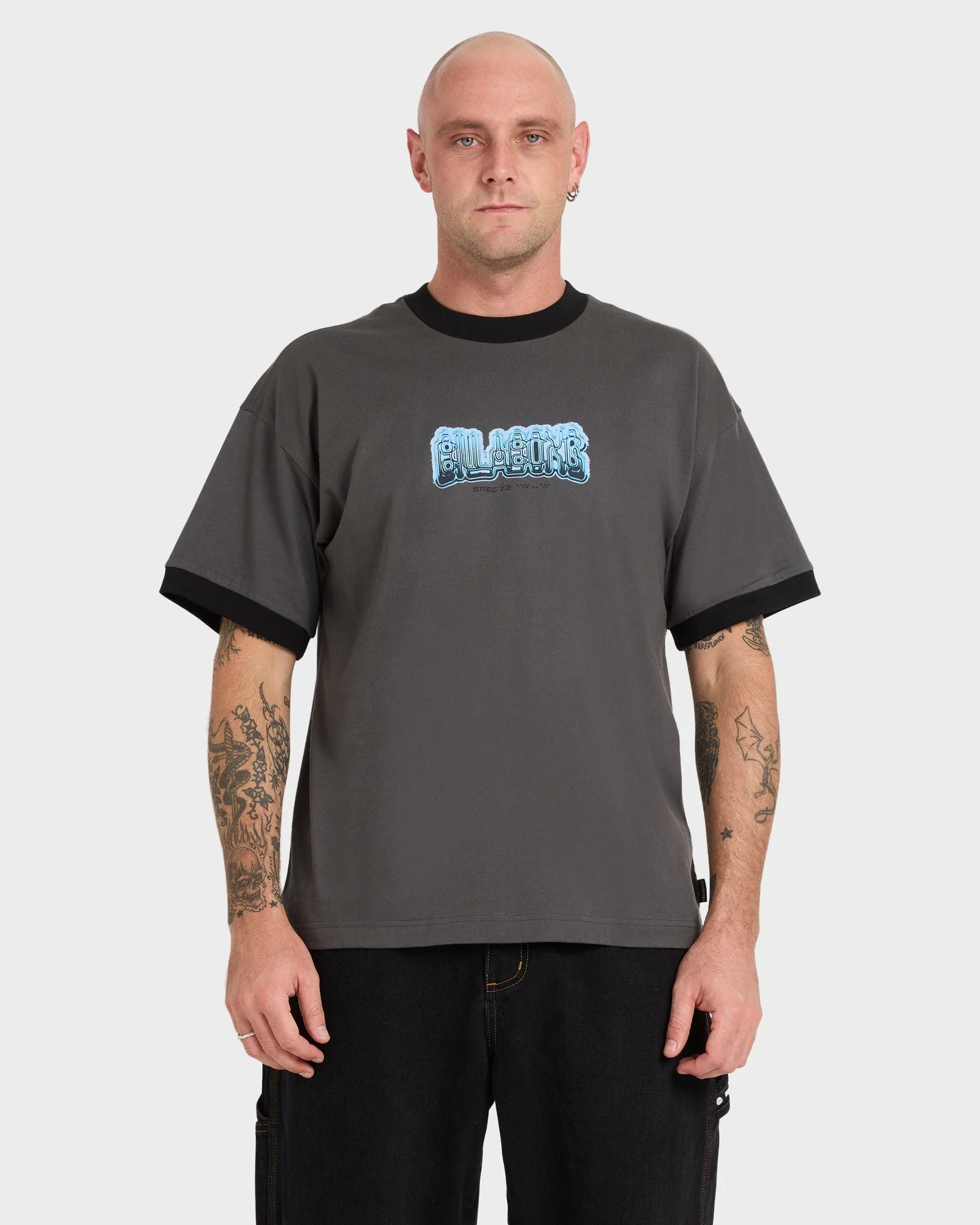 Mens Spec 73 Spin Ringer T-Shirt - Image 3