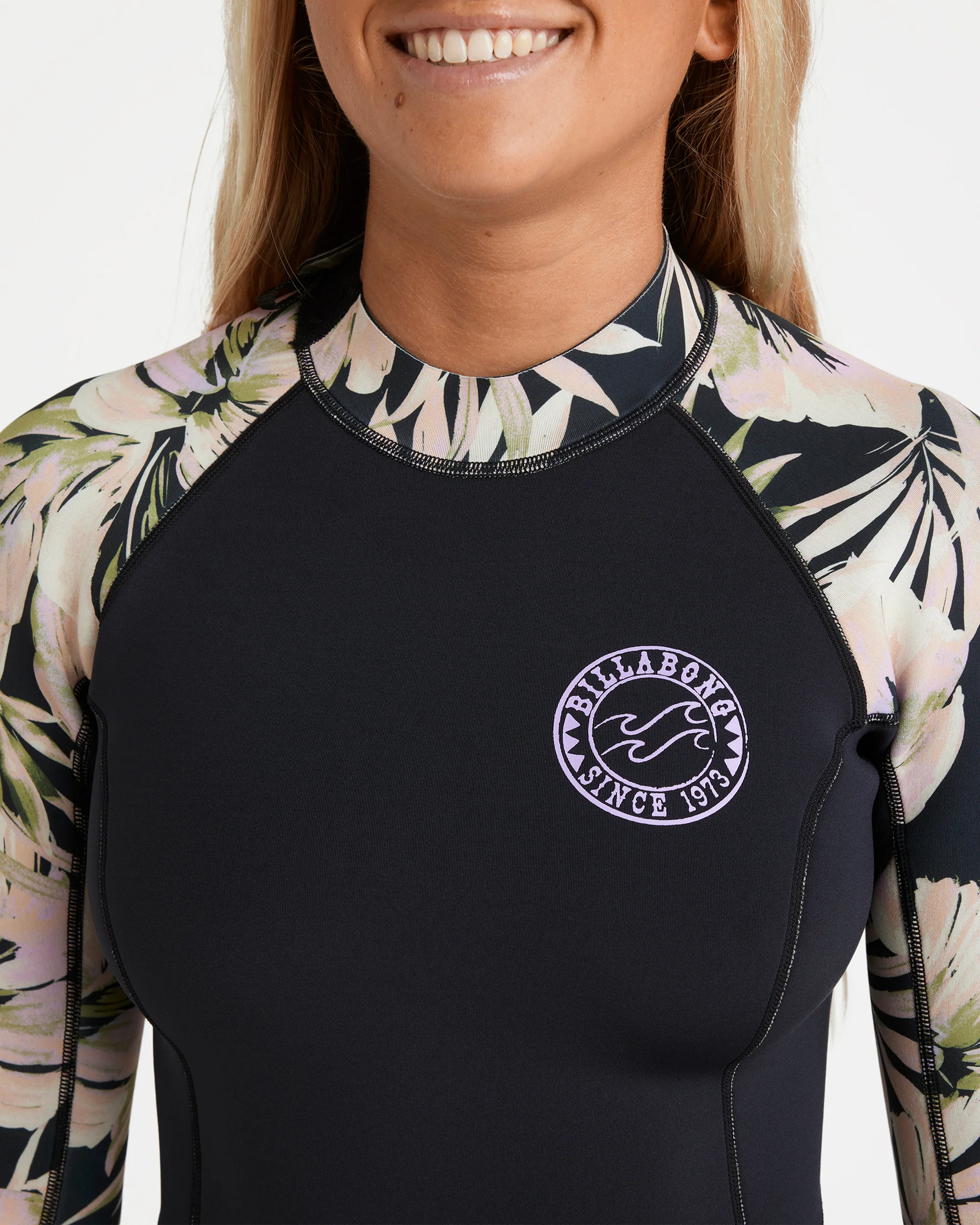 Womens 2/2mm Spring Fever Natural Long Sleeve Springsuit - Image 4