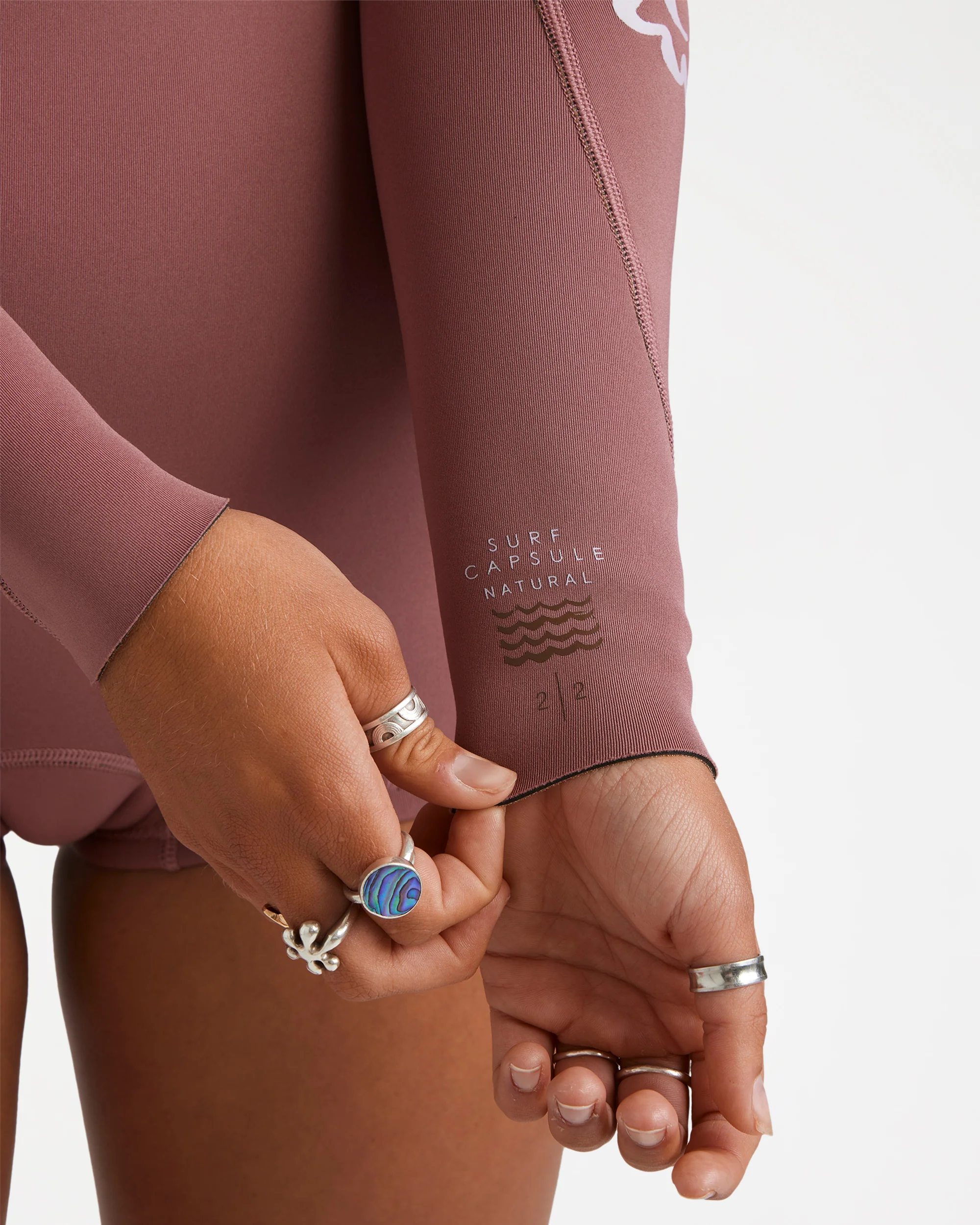 Womens 2/2mm Spring Fever Natural Long Sleeve Springsuit - Image 5