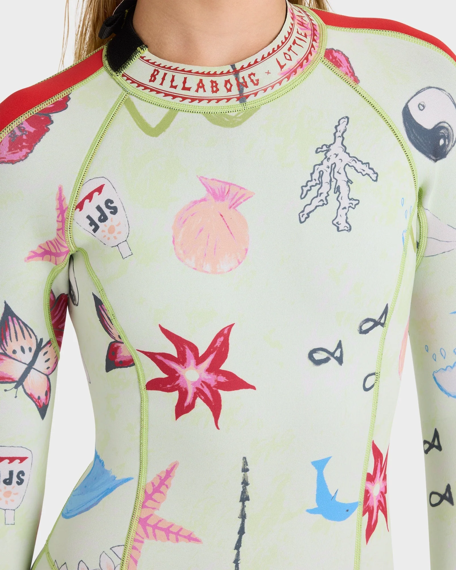Womens 2/2mm Spring Glider Back Zip Long Sleeve Springsuit - Image 5