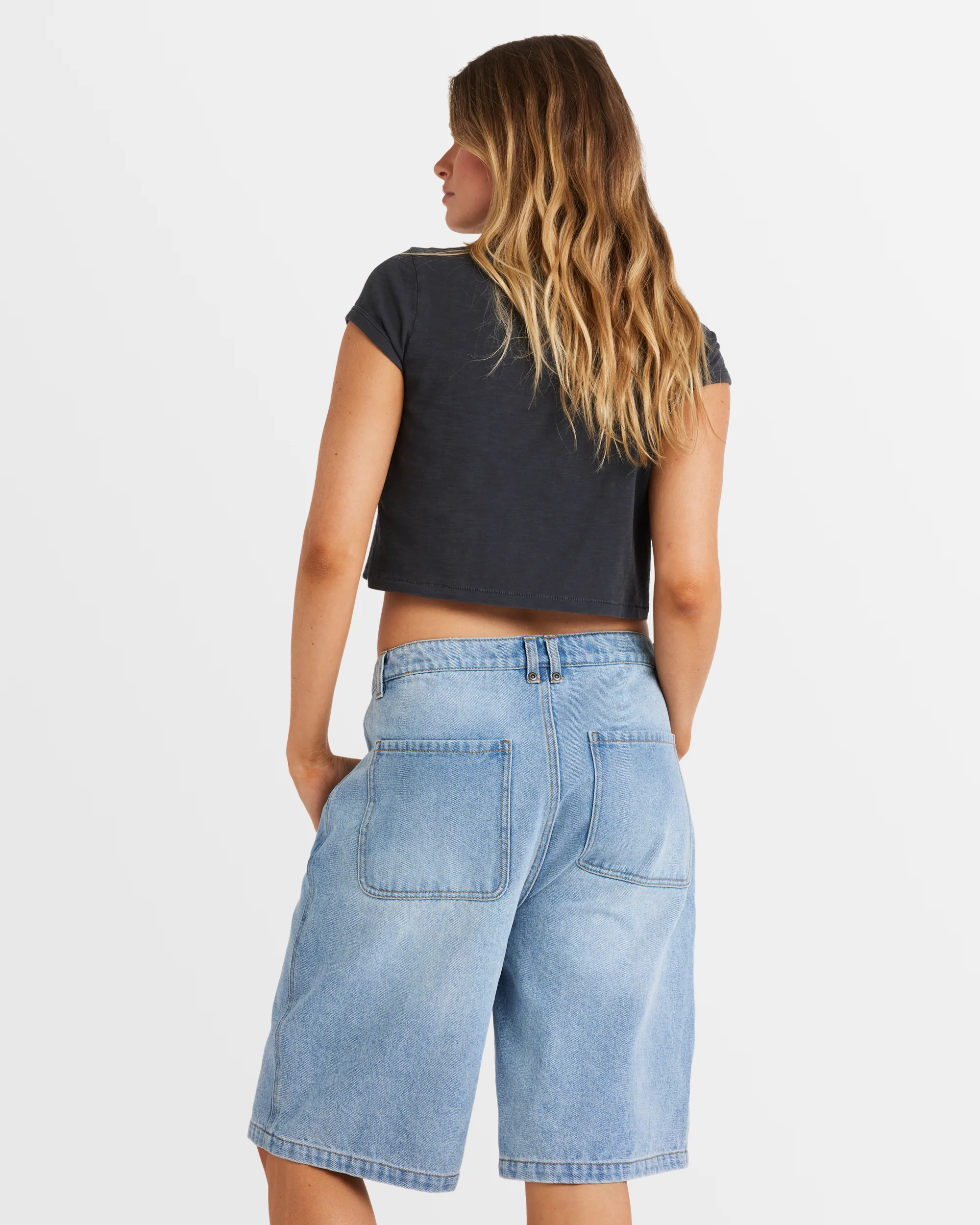 Womens Stevie Denim Shorts - Image 3