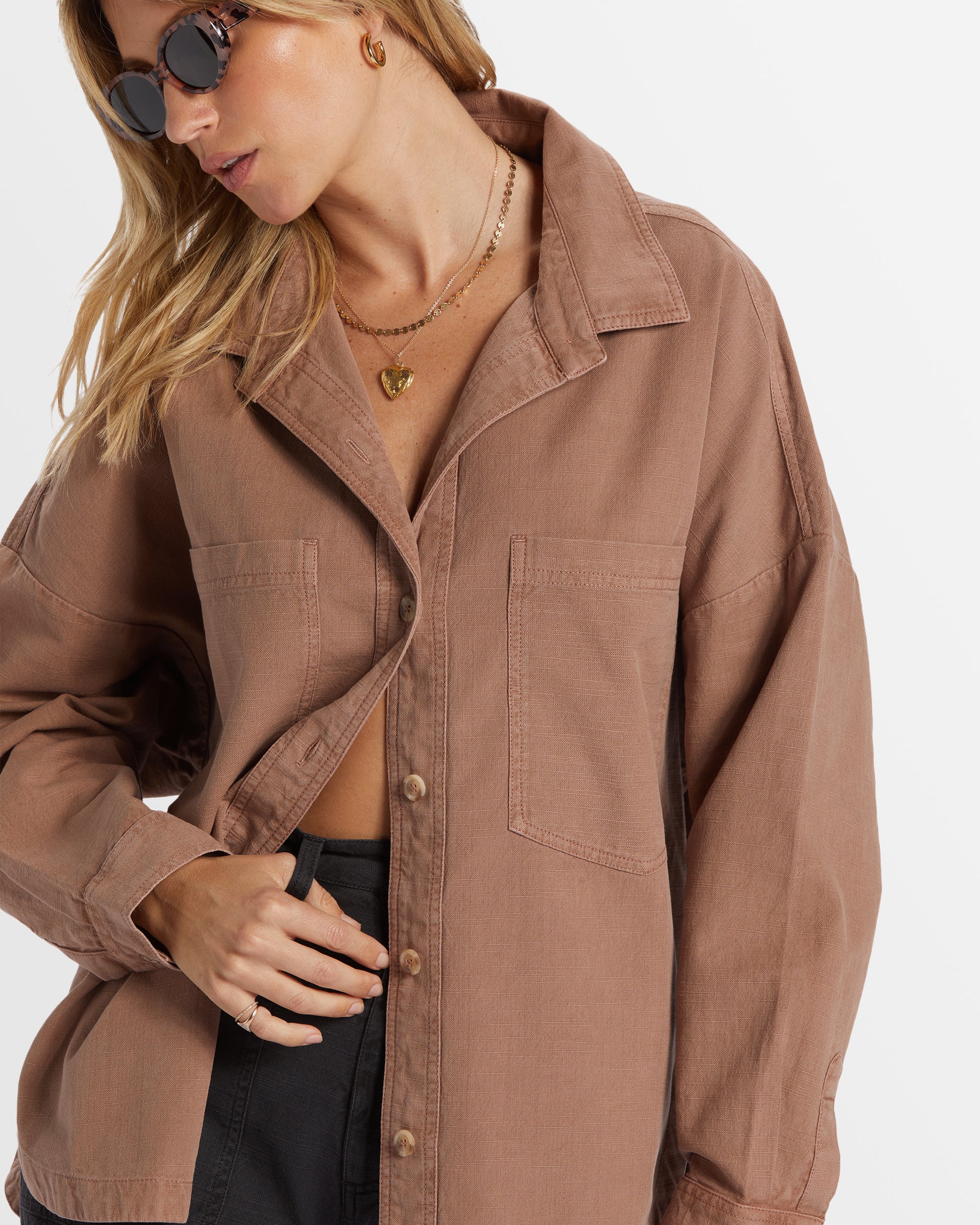 Womens Stoked On You Long Sleeve Shirt - Image 4
