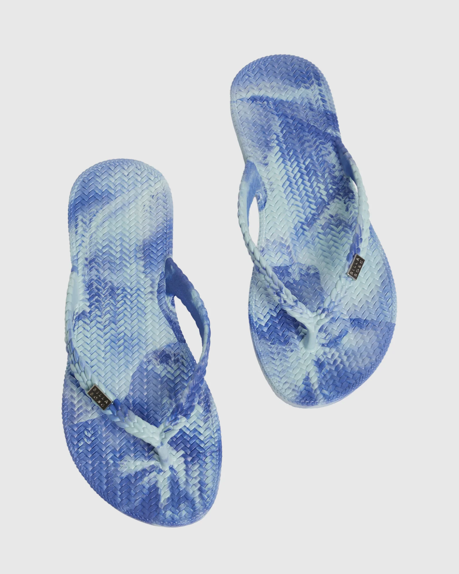 Womens Summer Dazed Marble Thongs - Image 2