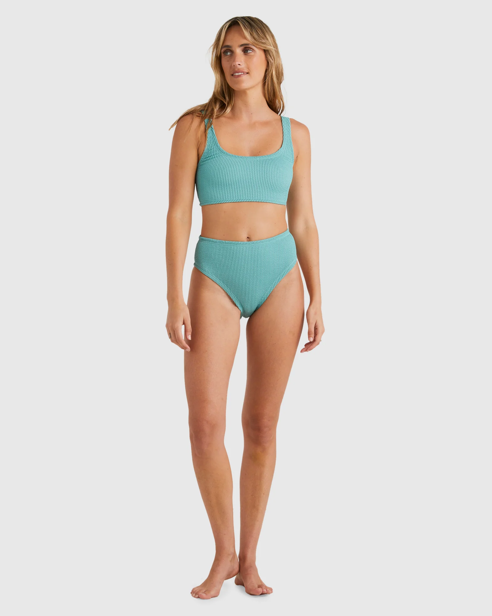 Womens Summer High Crop Tank Bikini Top - Image 5