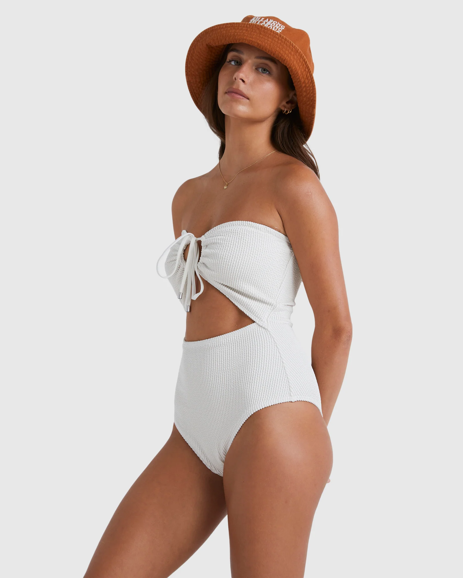 Womens Summer High Drew One Piece - Image 2