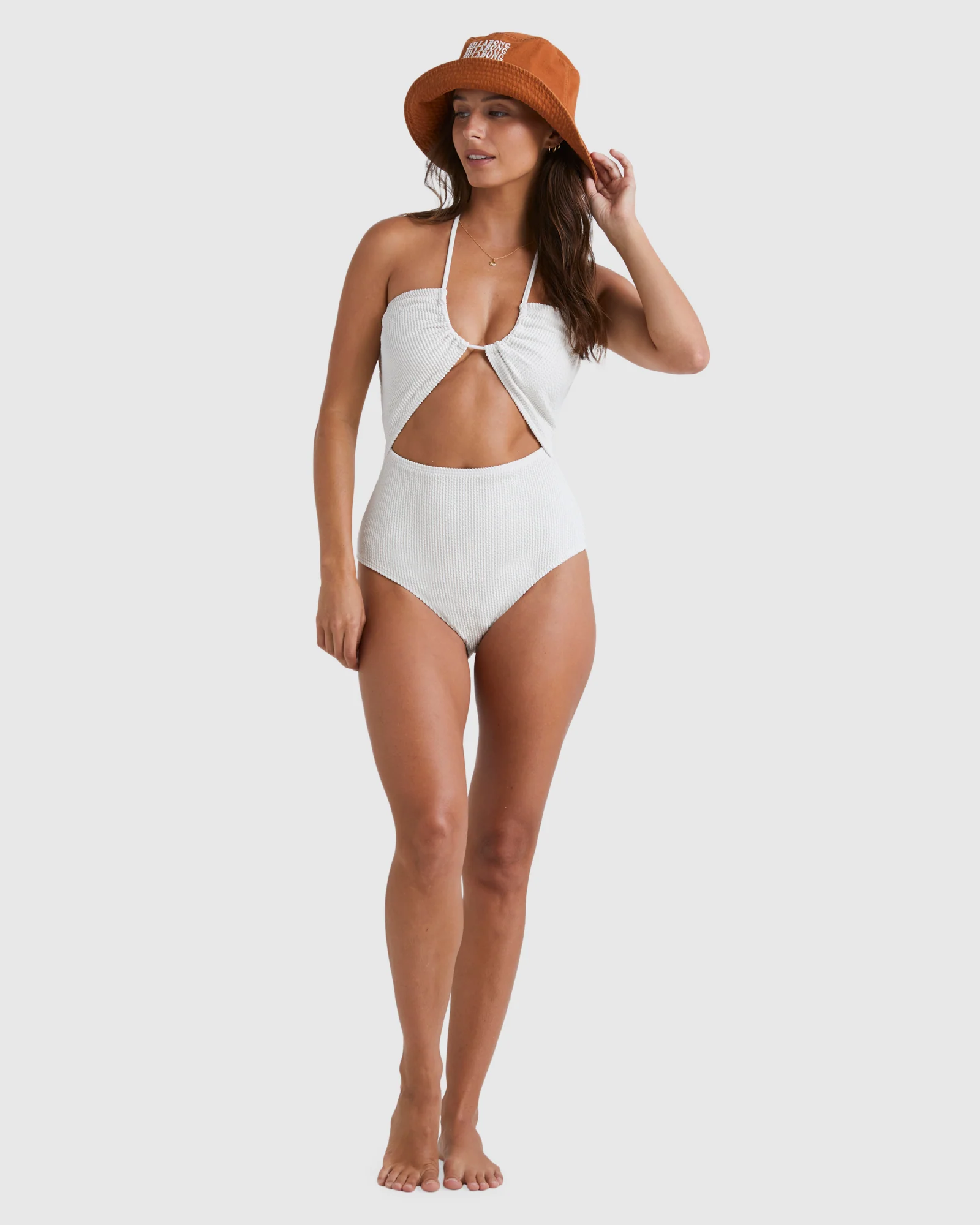 Womens Summer High Drew One Piece - Image 5
