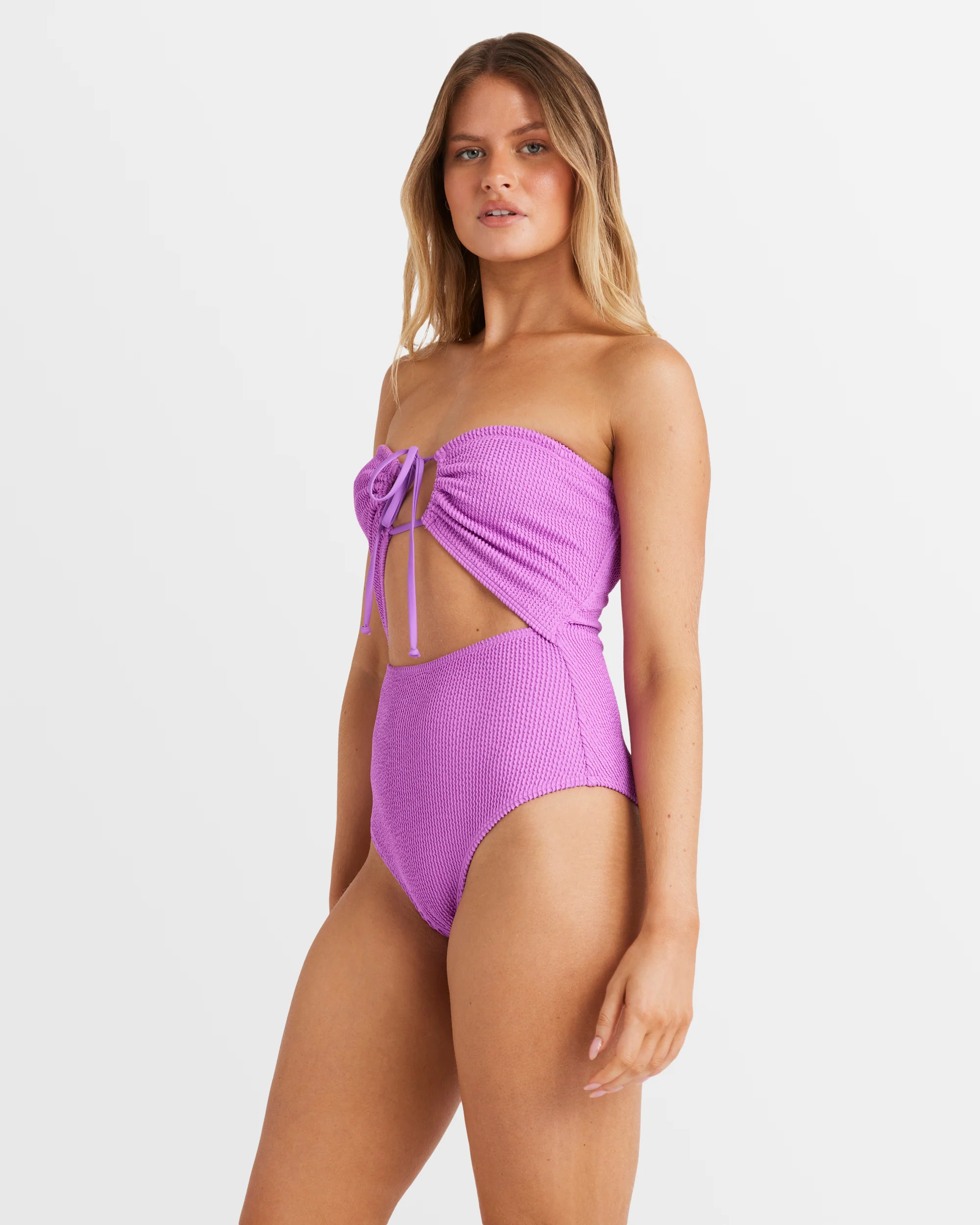 Womens Summer High Drew One Piece Swimsuit - Image 2