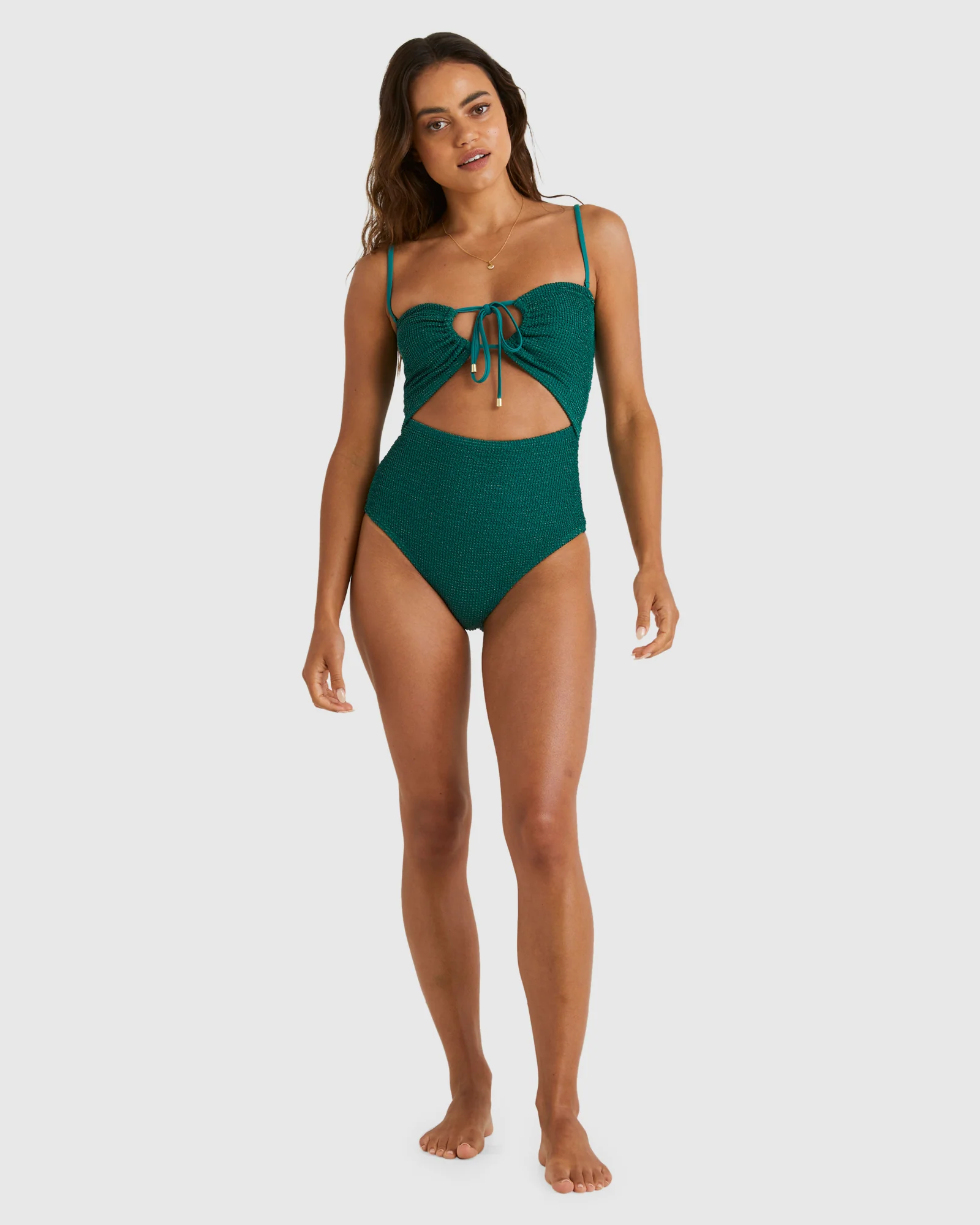 Womens Summer High Drew One Piece - Image 5