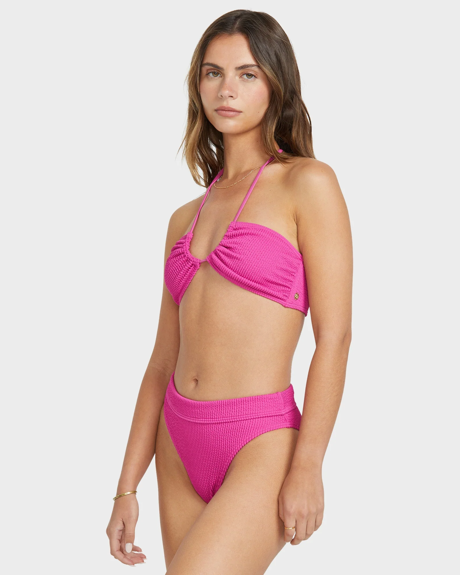 Womens Summer High Drew Bandeau Bikini Top - Image 2