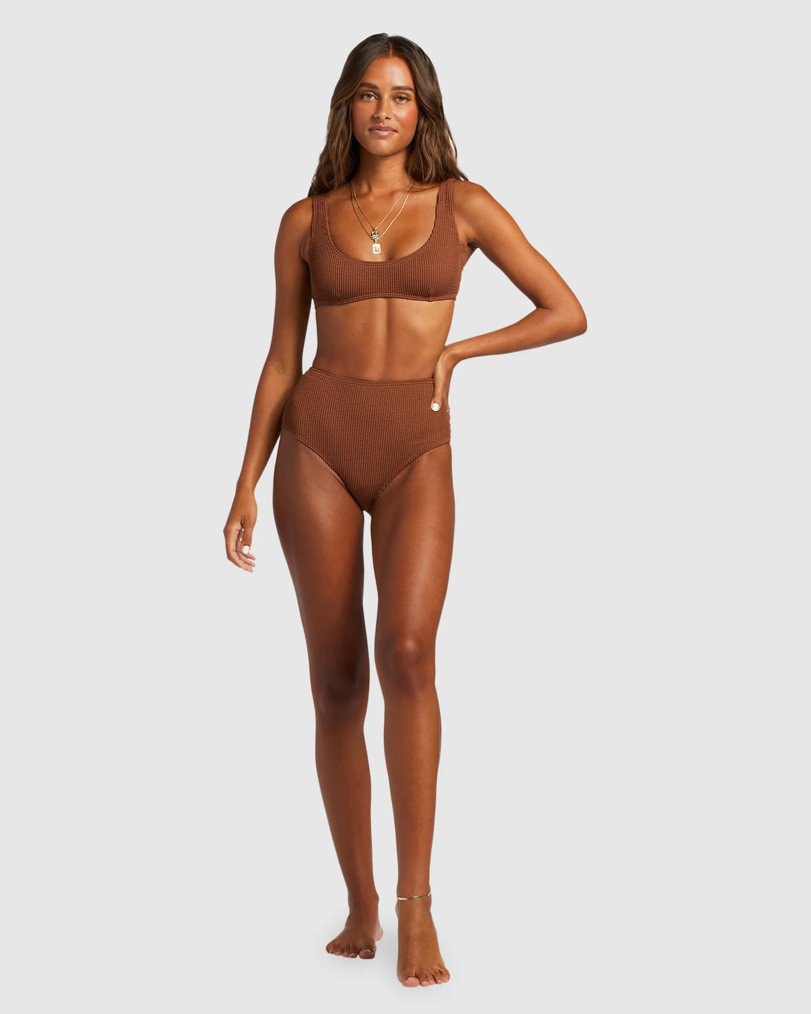 Womens Summer High High Waist Bikini Bottom - Image 5