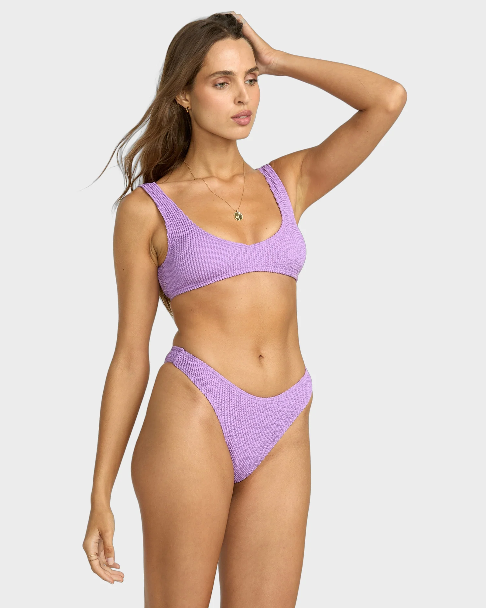 Womens Summer High Skimpy Hike Bikini Bottom - Image 3