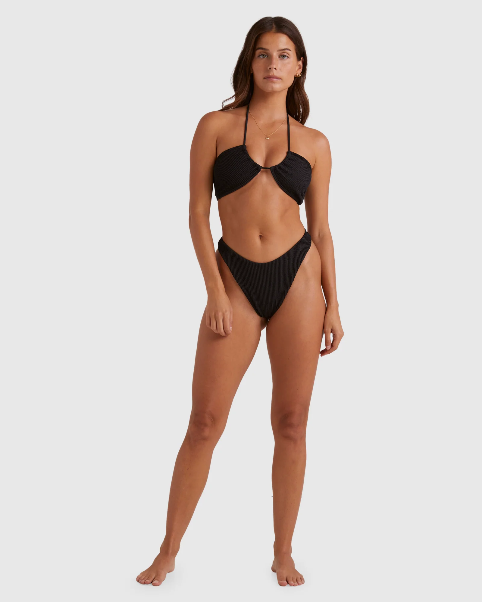 Womens Summer High Skimpy Hike Bikini Bottom - Image 5