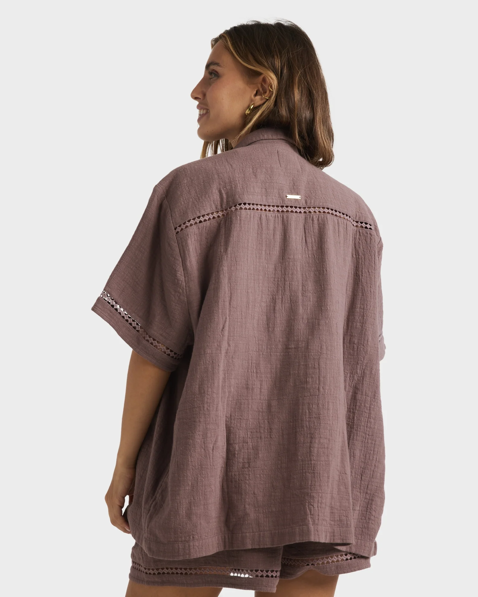 Womens Summers End Button Down Shirt - Image 4