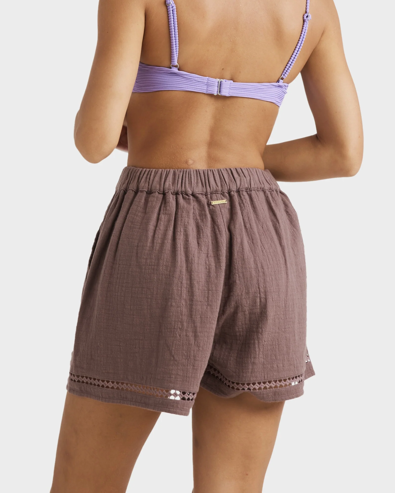 Womens Summers End Elastic Waist Shorts - Image 6