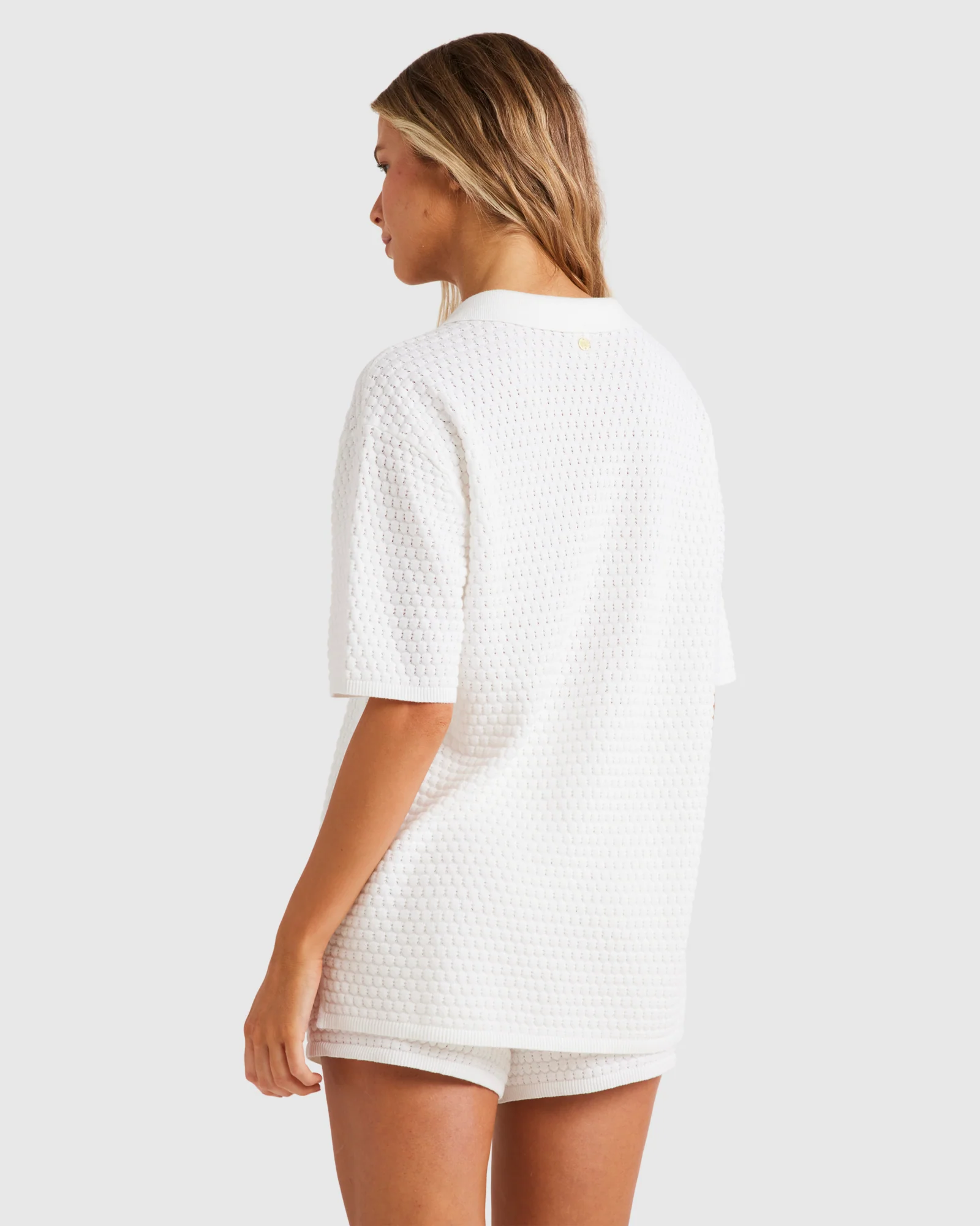 Womens Sun Bubble Knit Shirt - Image 3