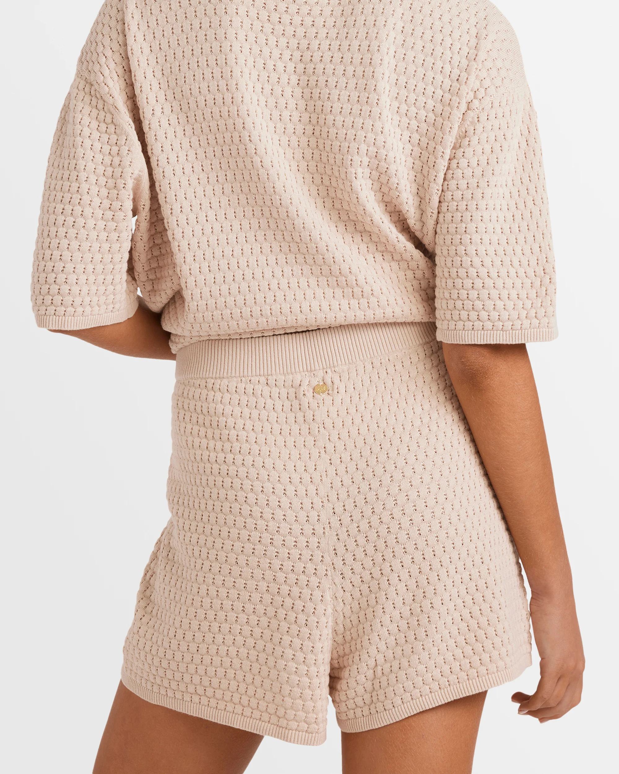 Womens Sun Bubble Elastic Waist Shorts - Image 7