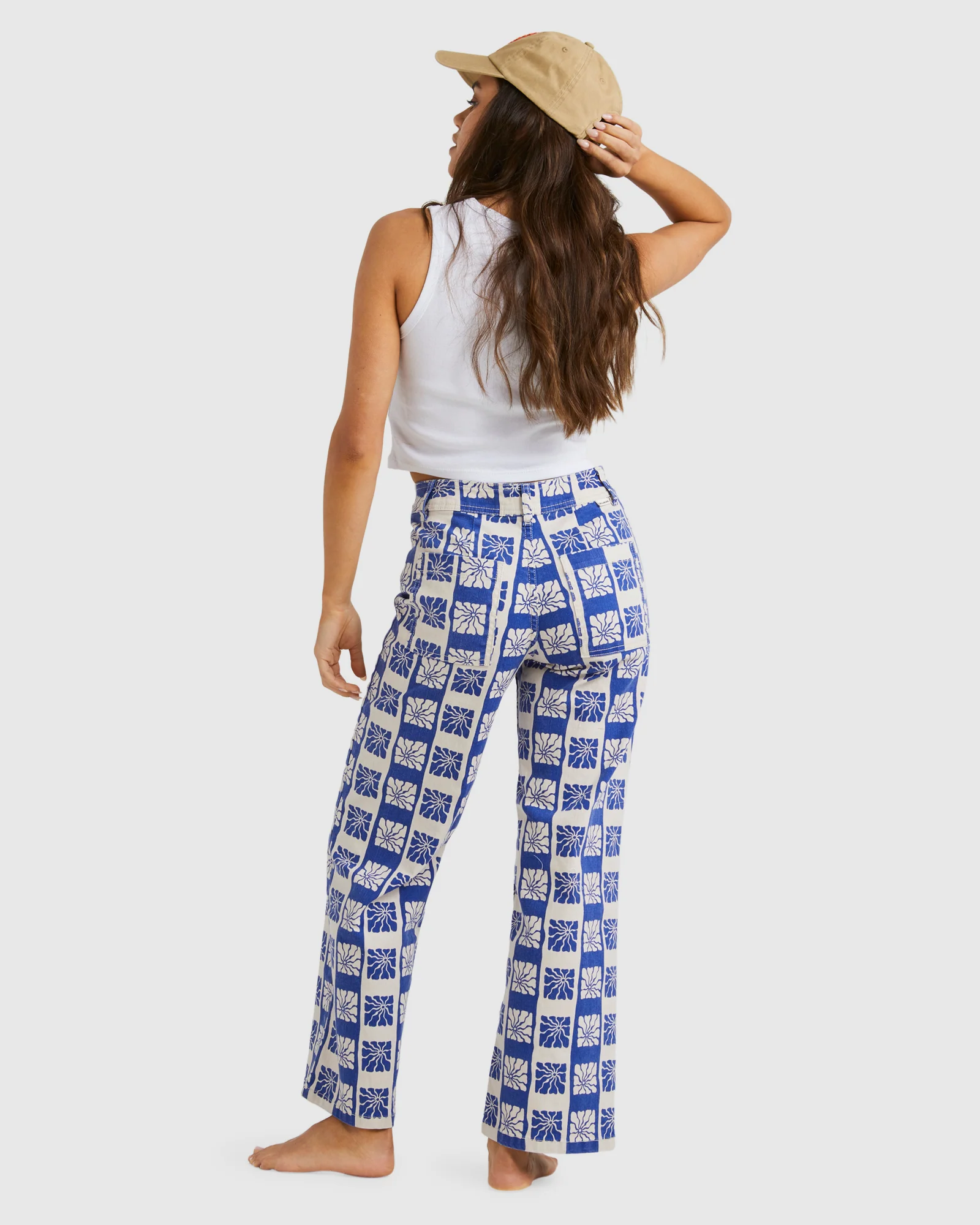 Womens Sun Down Denim Pants - Image 3