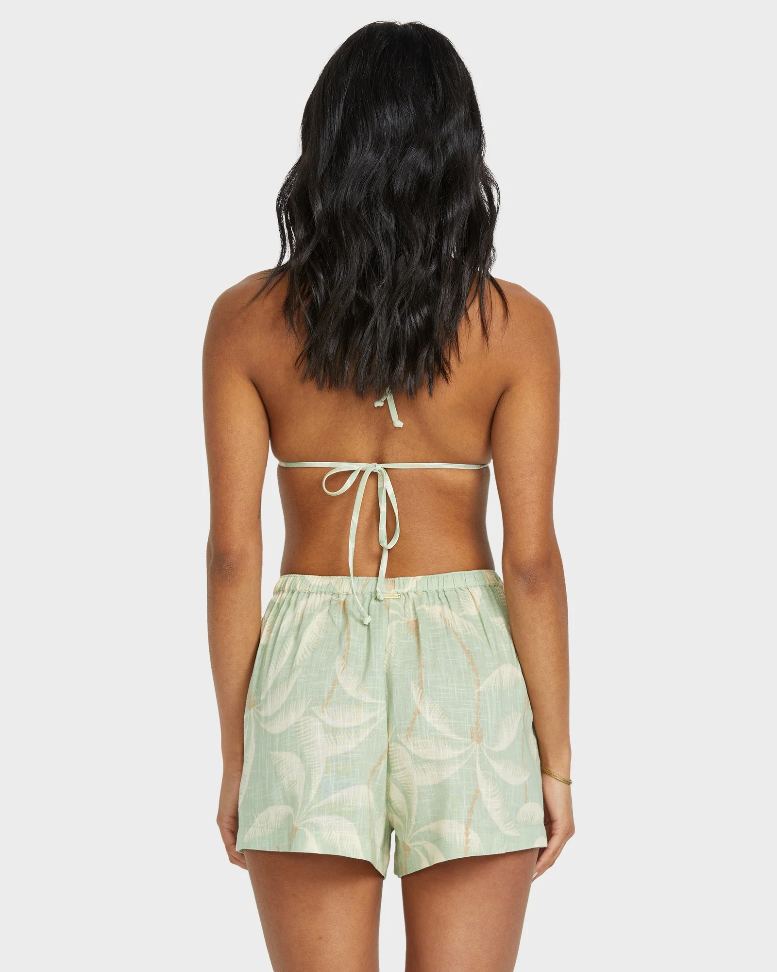 Womens Sun Fade Elastic Waist Shorts - Image 3