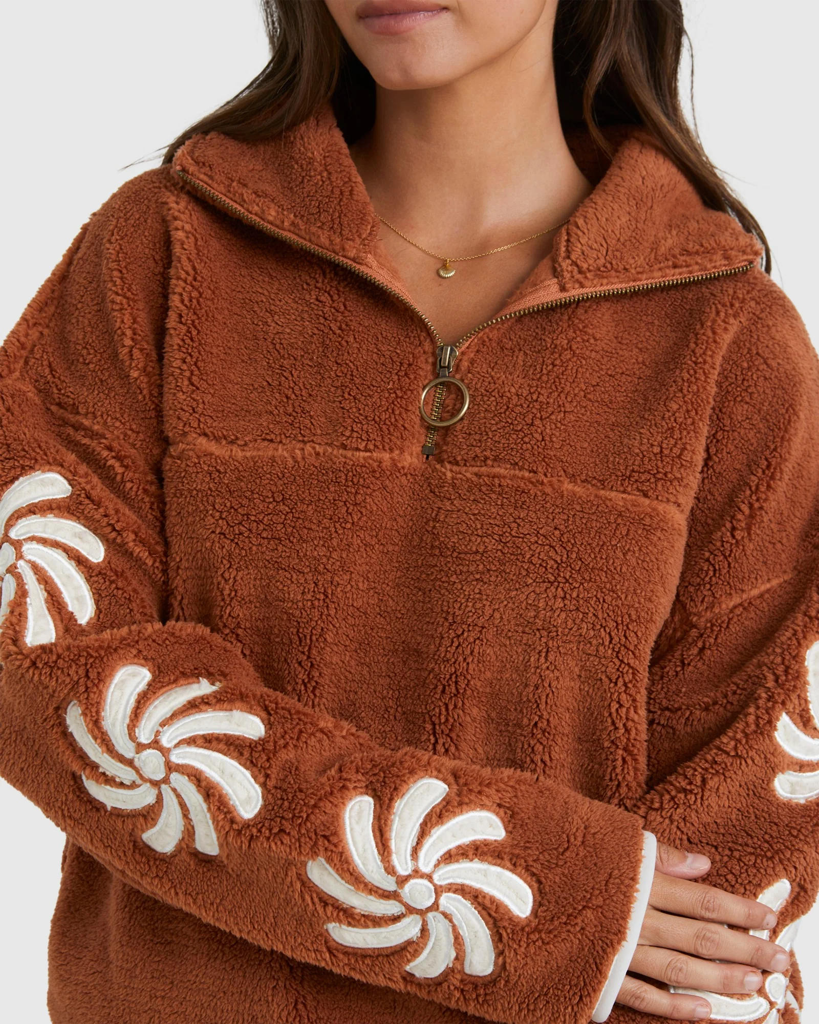 Womens Sun Fun Half Zip Fleece Jumper - Image 4