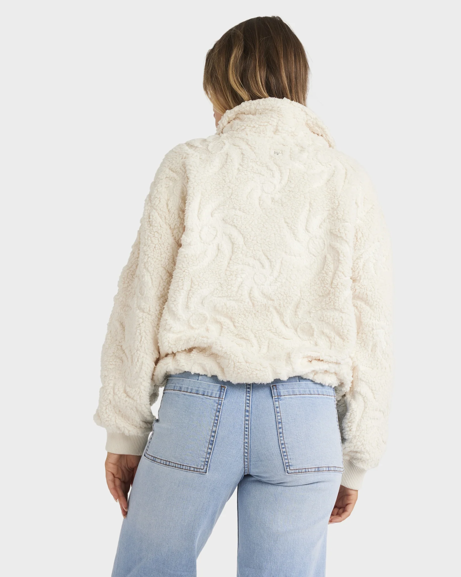 Womens Sun Trippin Half Zip Fleece Pullover - Image 4
