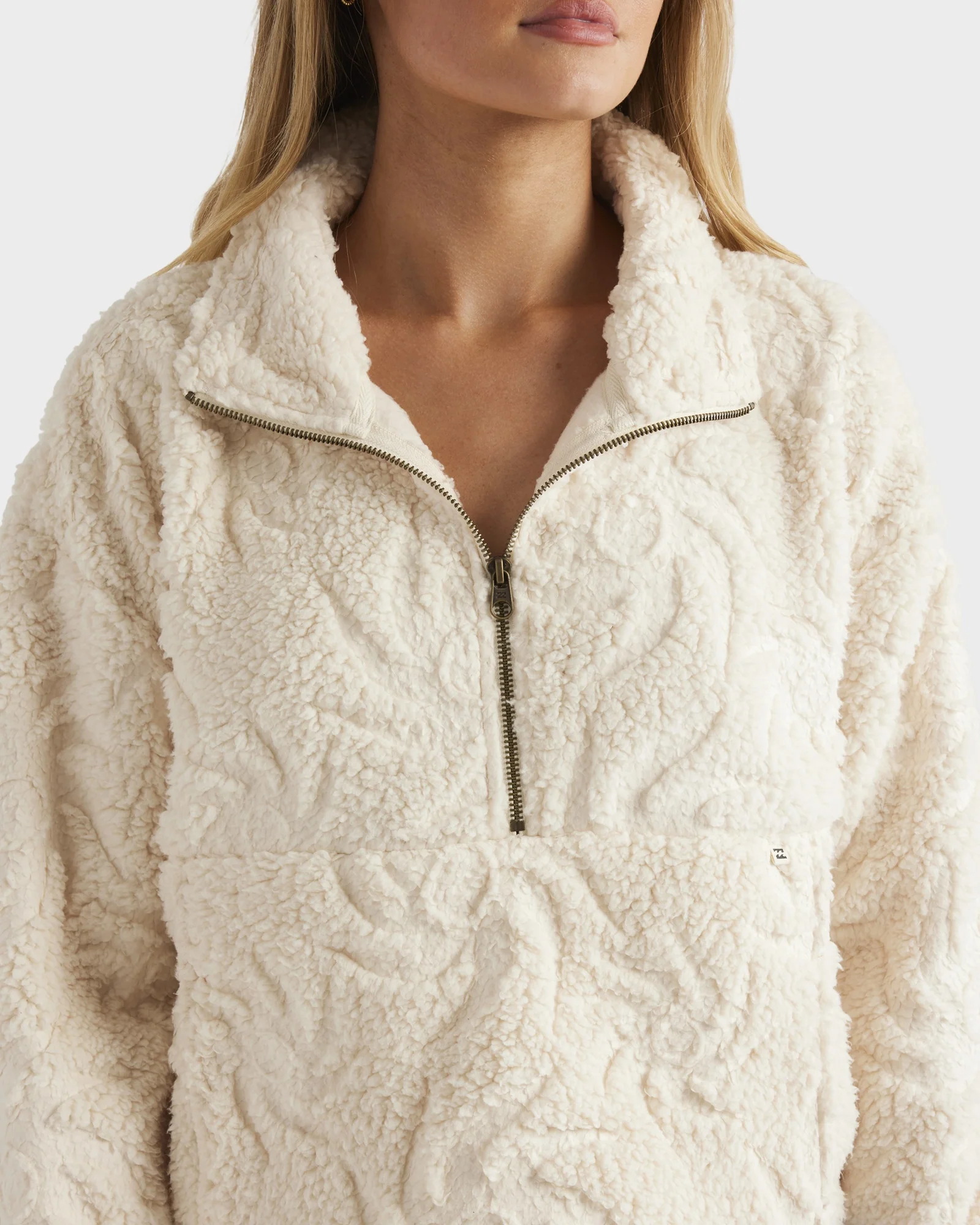 Womens Sun Trippin Half Zip Fleece Pullover - Image 5