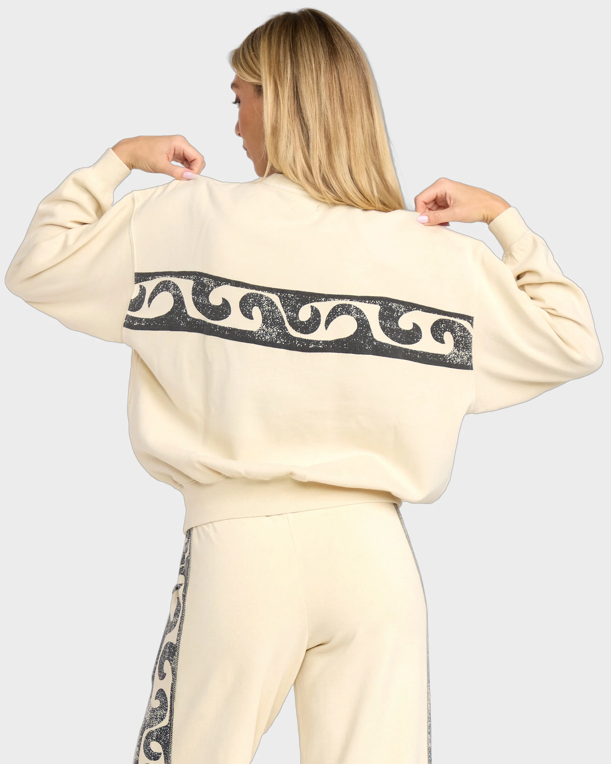 Womens Sun Wave Livin Crew Neck - Image 2