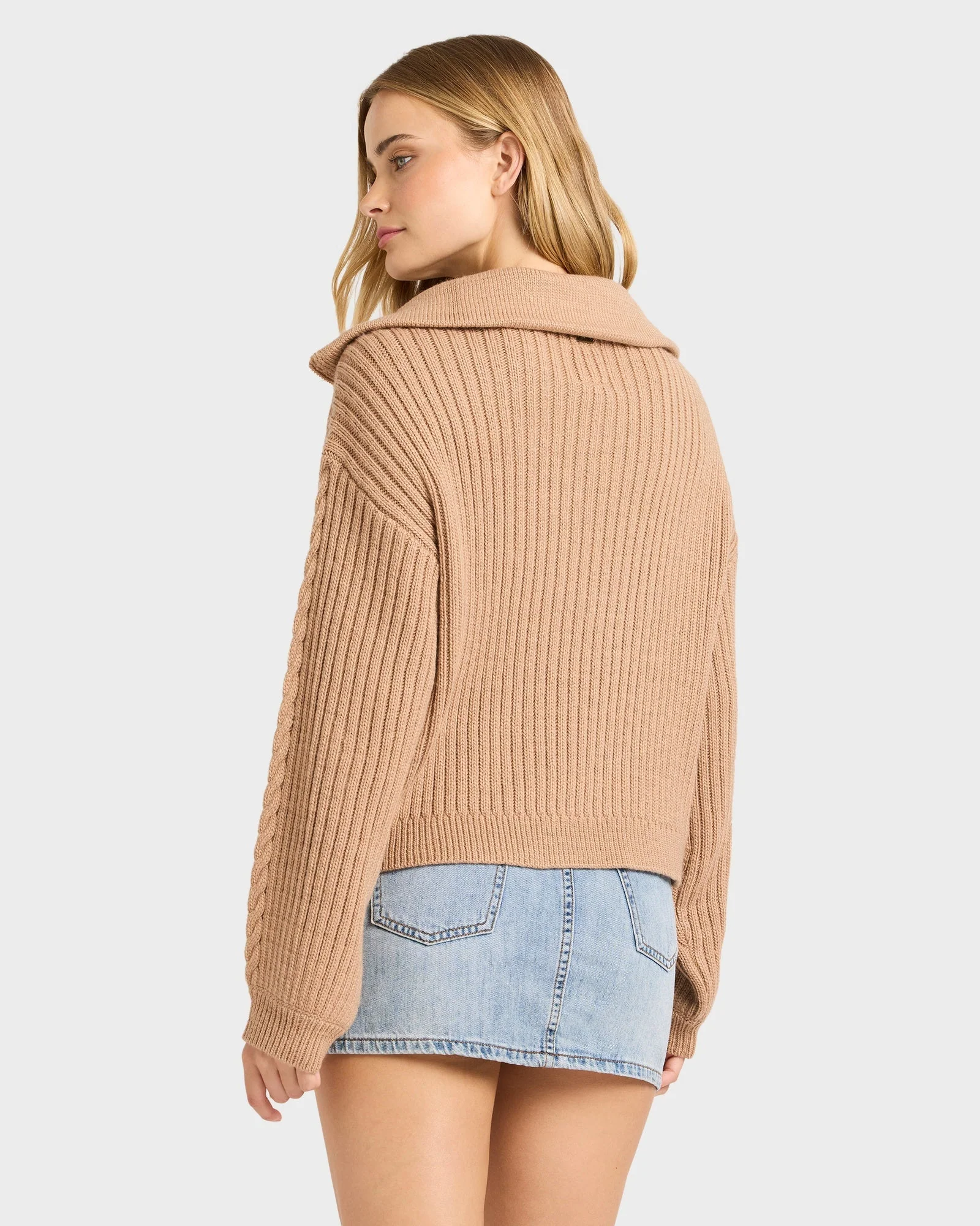 Womens Sun Zippy Sweater - Image 2