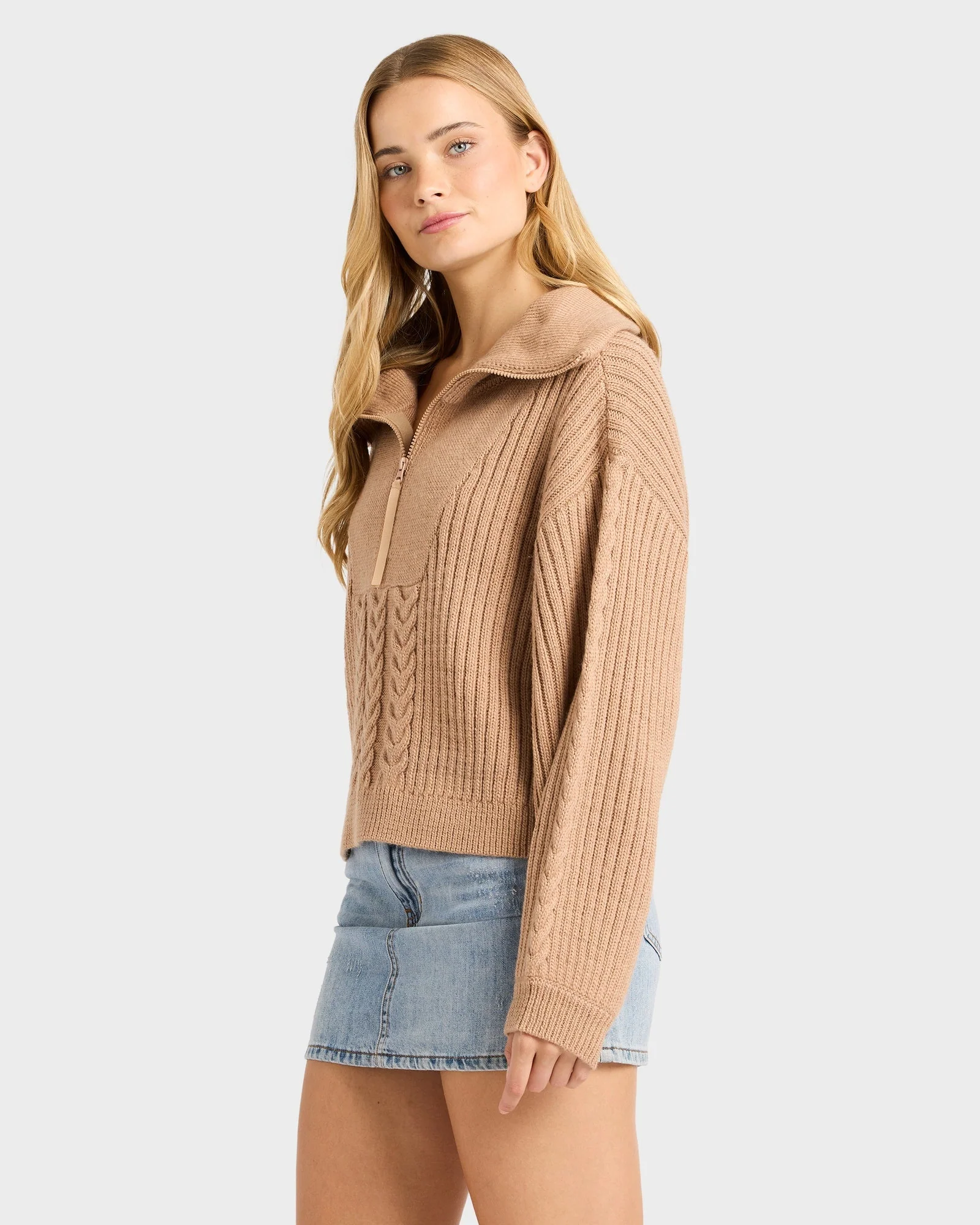 Womens Sun Zippy Sweater - Image 3