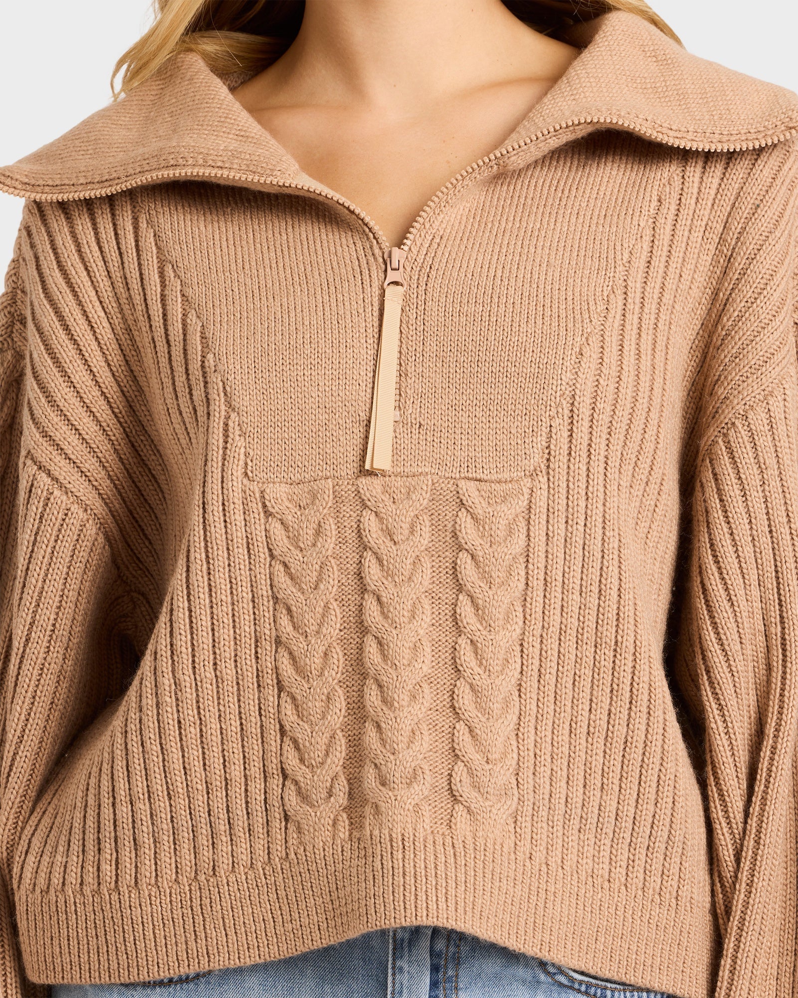 Womens Sun Zippy Sweater - Image 4