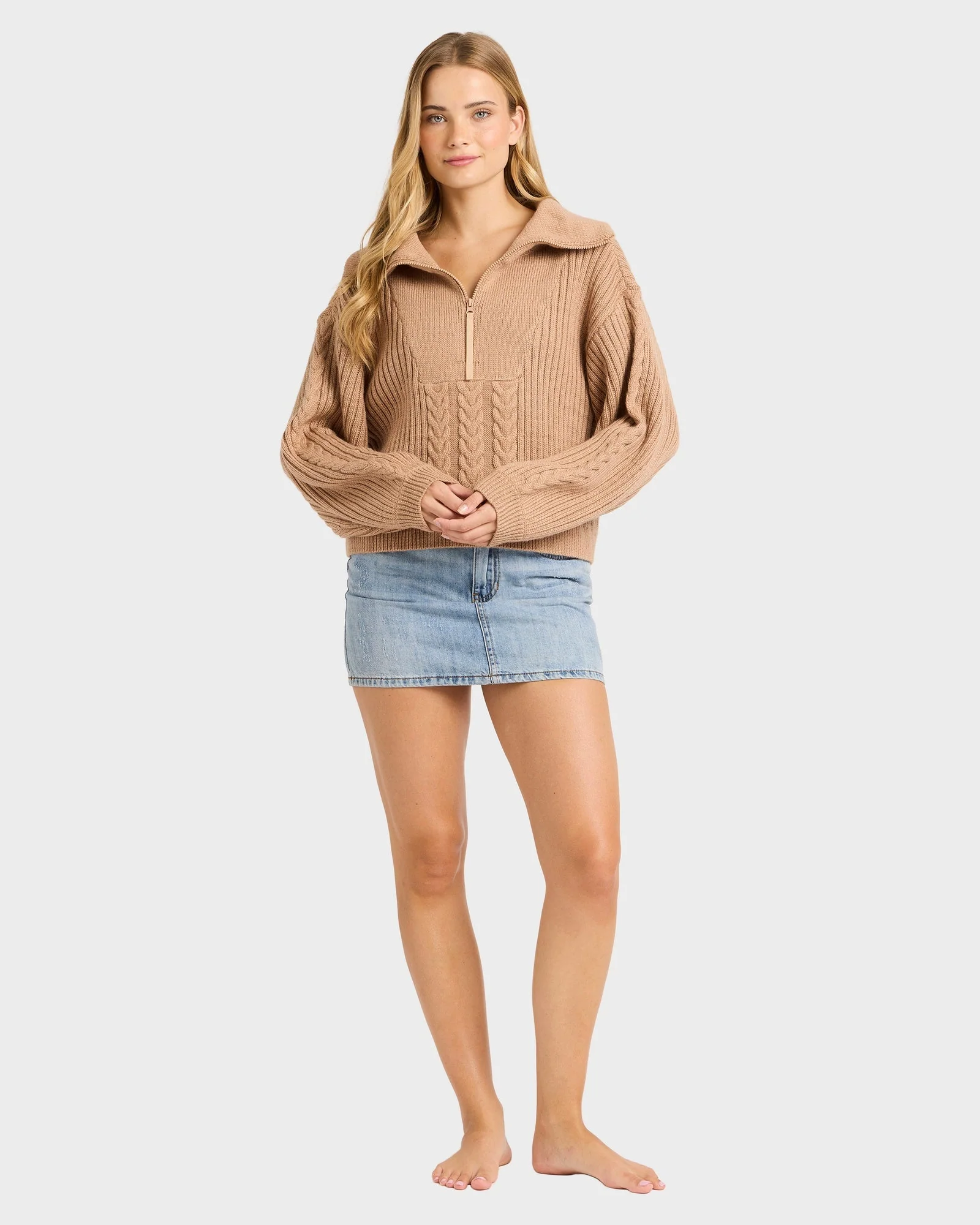 Womens Sun Zippy Sweater - Image 5