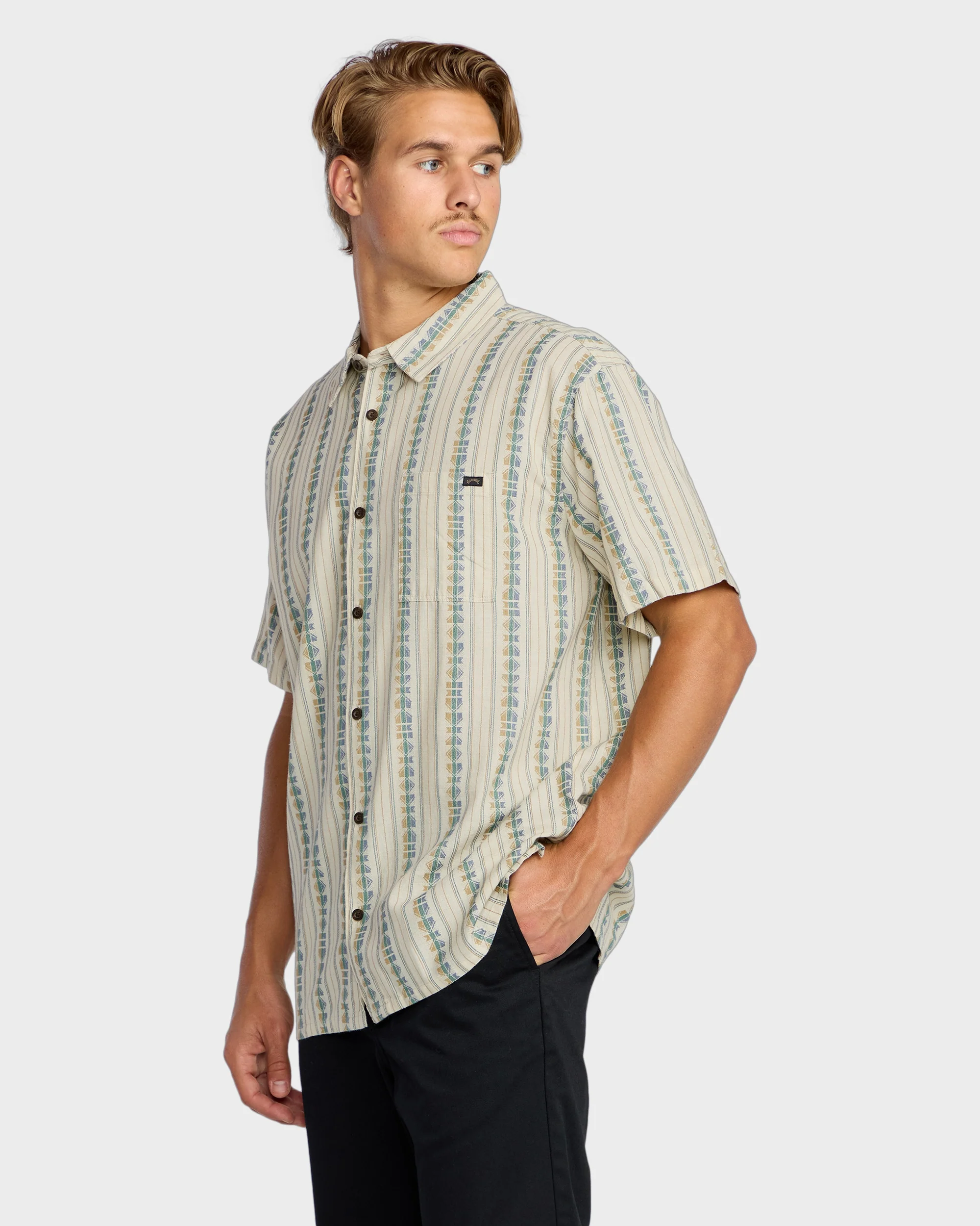 Mens Sundays Jaquard Shirt - Image 3