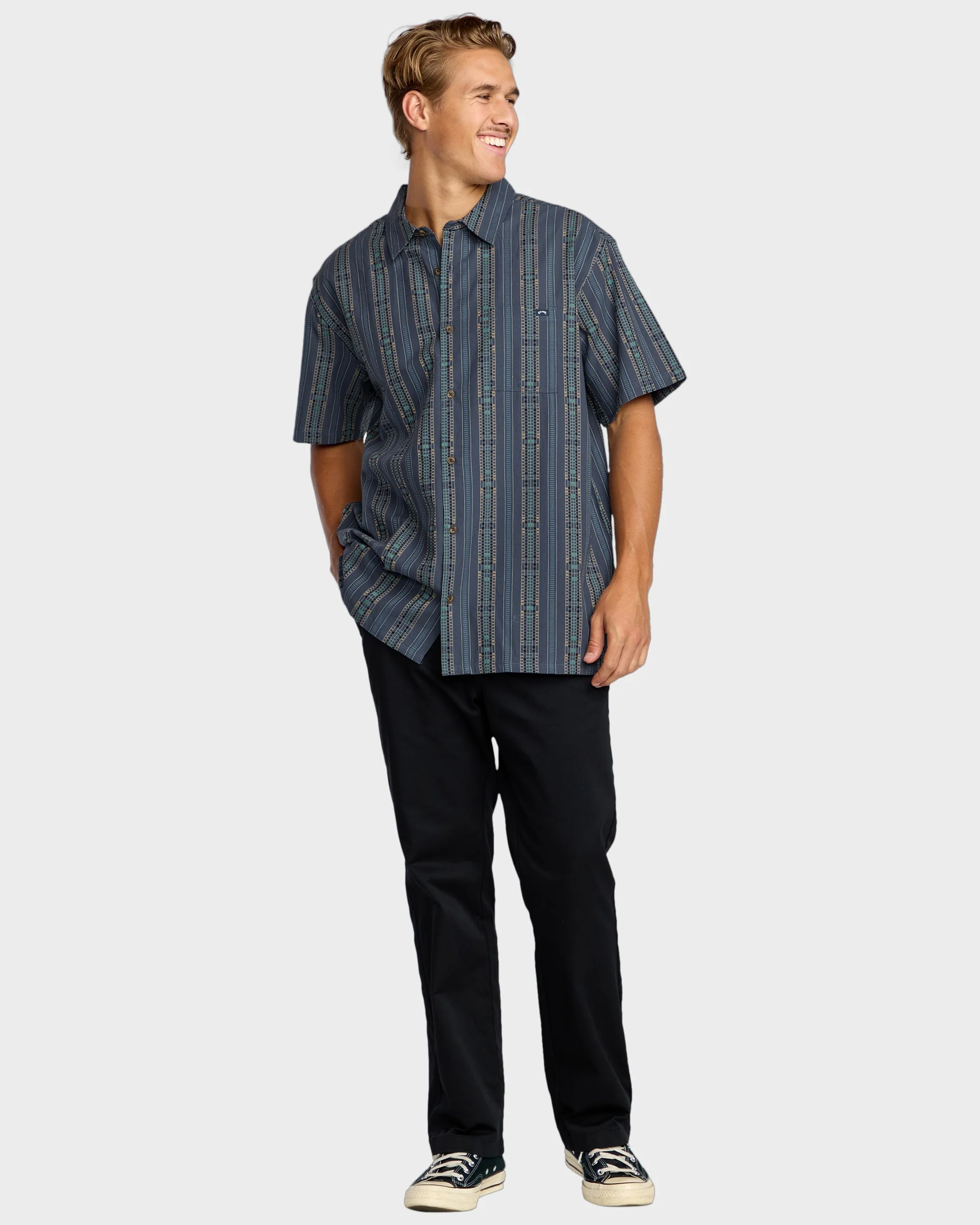 Mens Sundays Jaquard Shirt - Image 4