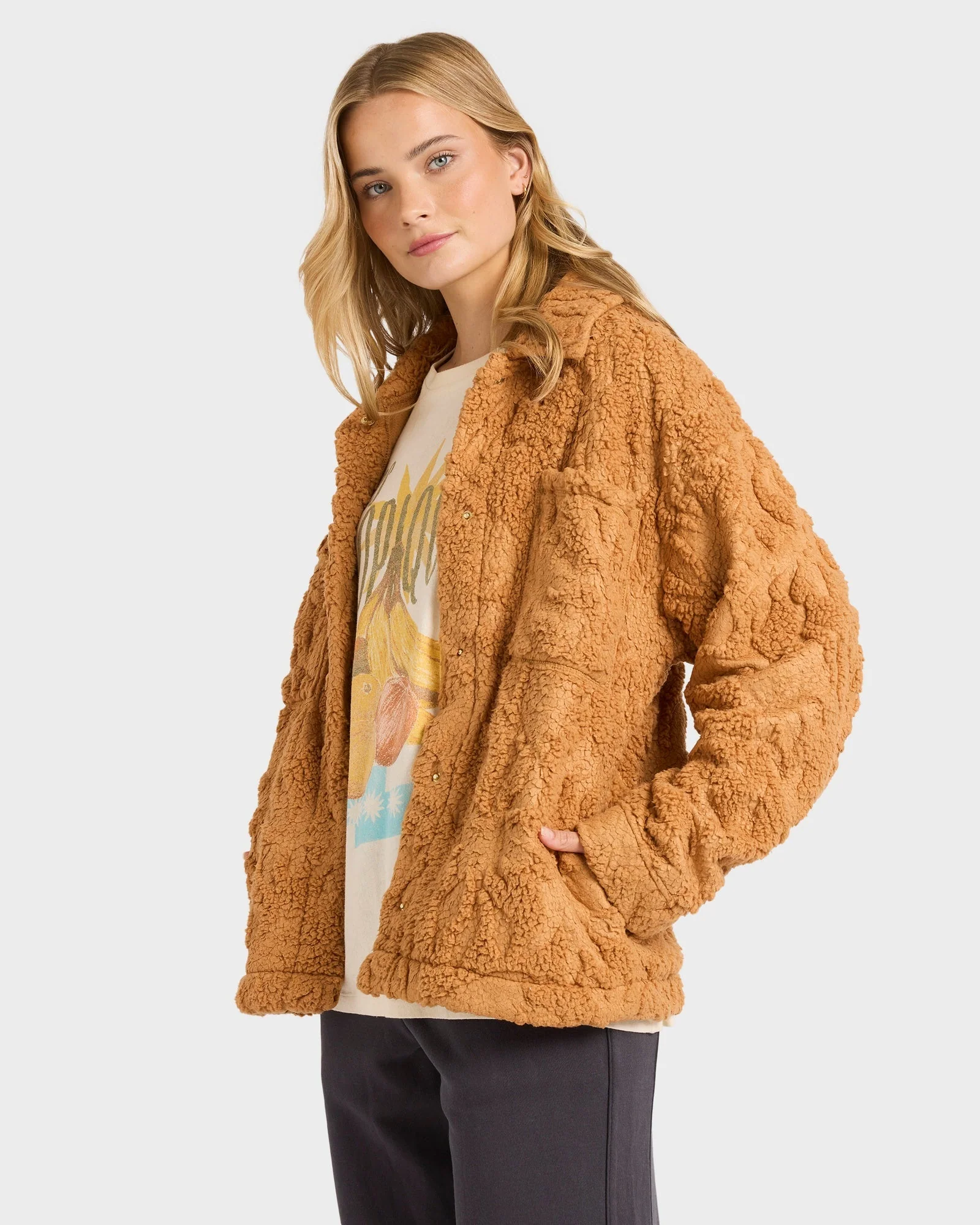 Womens Sundown Sherpa Jacket - Image 3