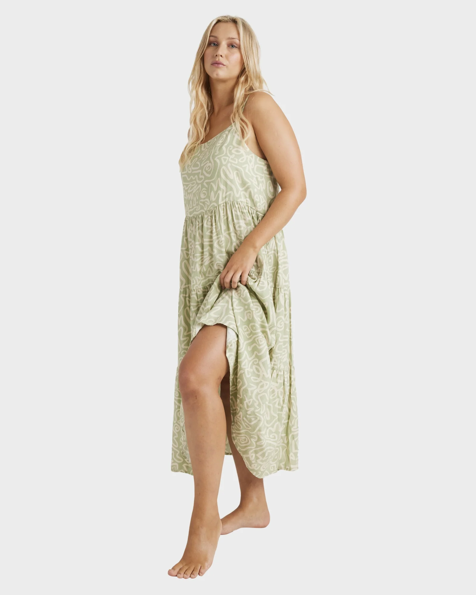 Womens Sunny Lines Lost Love Midi Dress - Image 3
