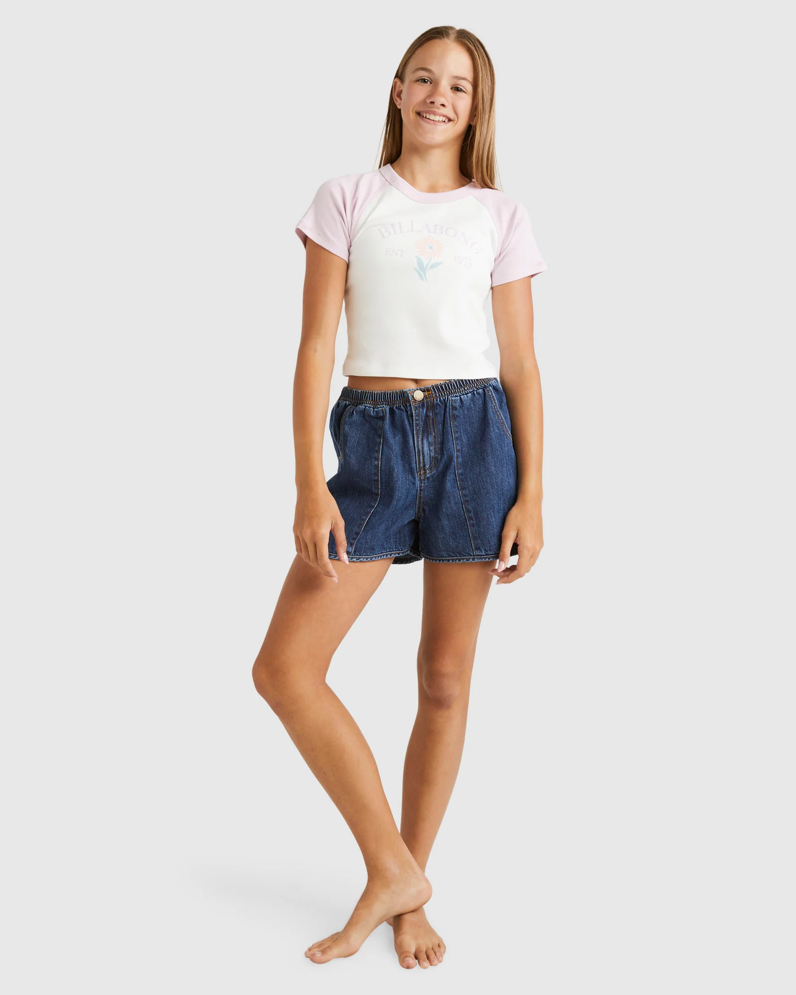 Girls 6-14 Sunny Raglan T-Shirt - Image 5