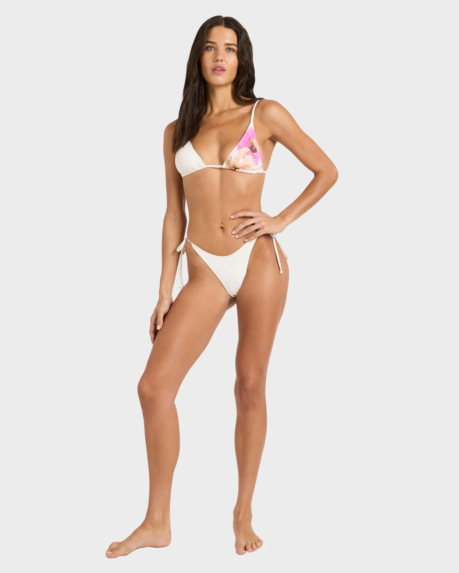 Womens Sunny Shore Tall Slide Triangle Bikini Top - Image 6