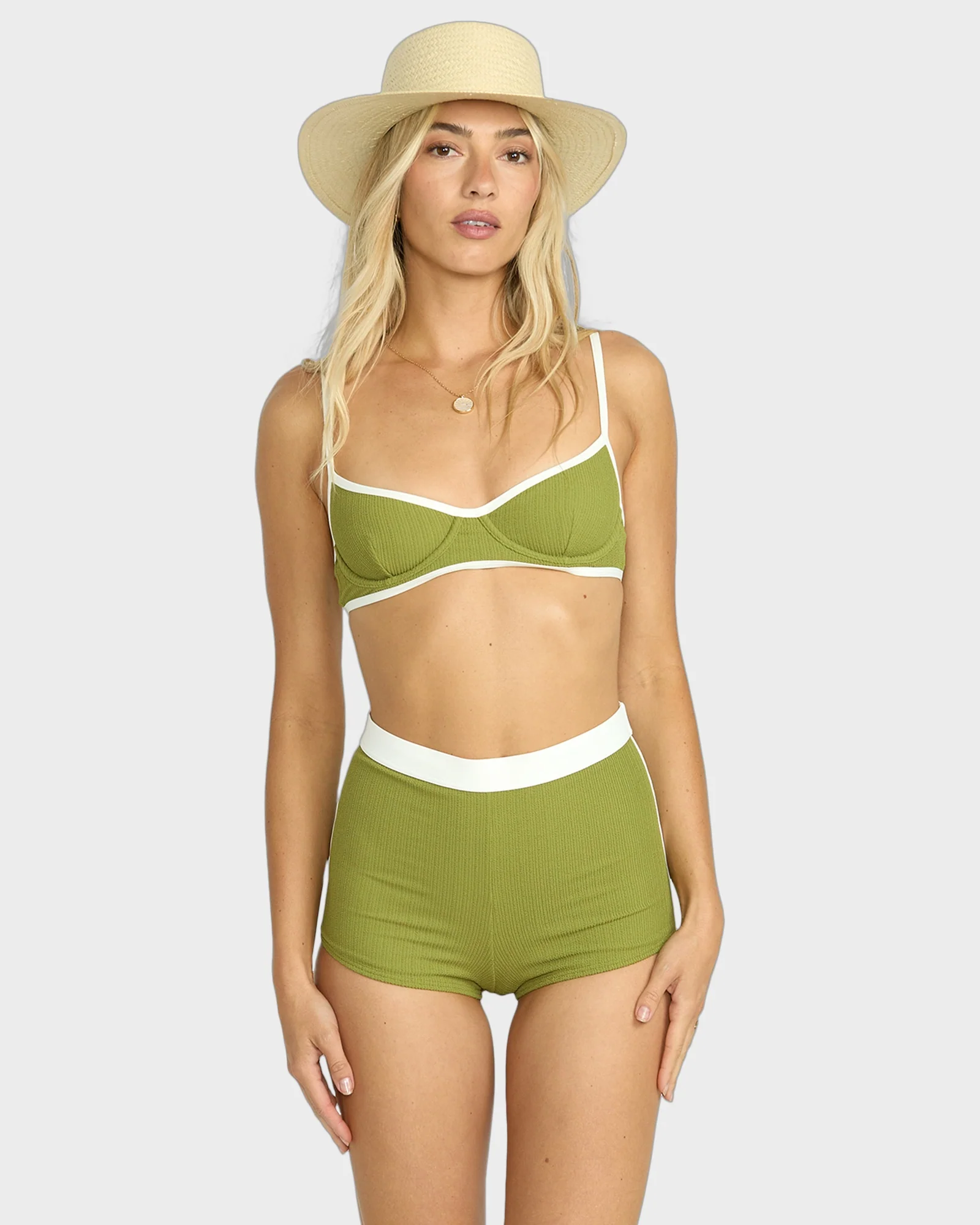 Womens Sunrays Surf Short Bikini Bottom - Image 2
