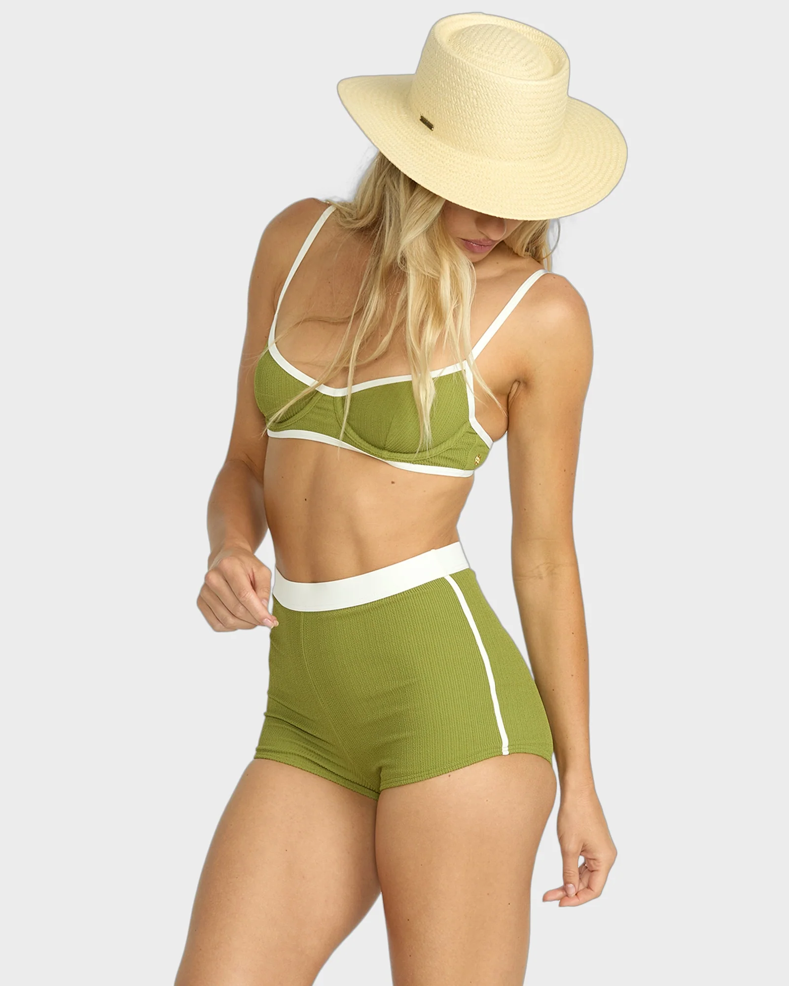 Womens Sunrays Surf Short Bikini Bottom - Image 3