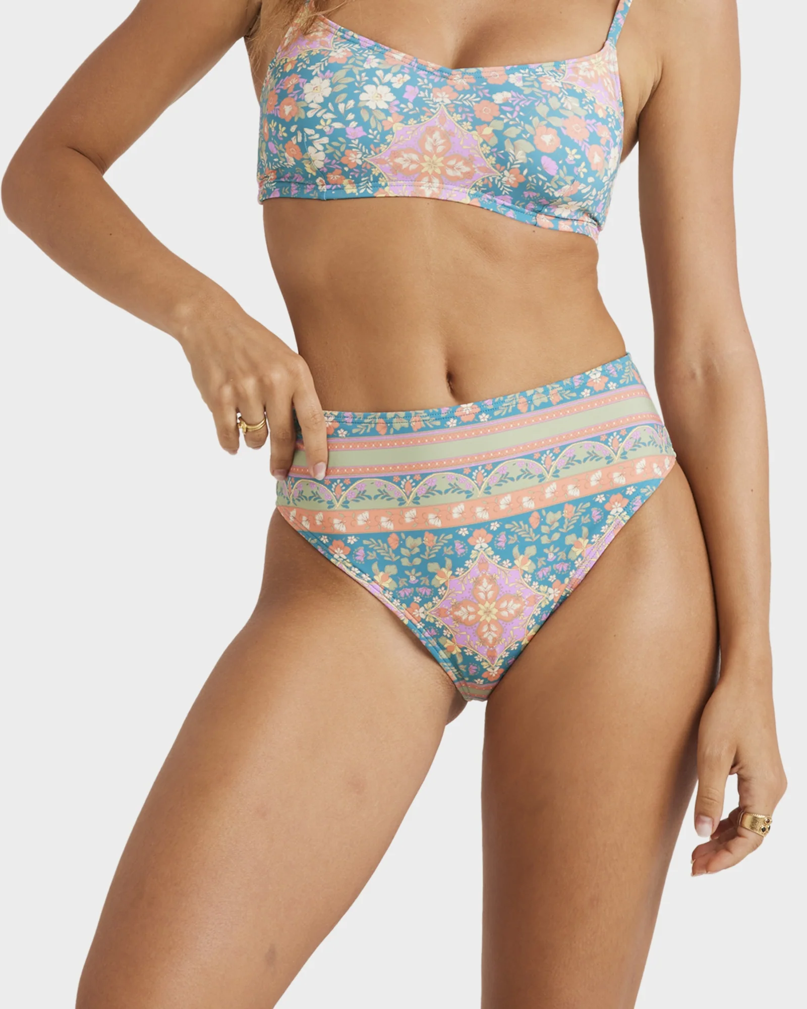 Womens Sunrise Coast High Maui Pant Bikini Bottom - Image 4