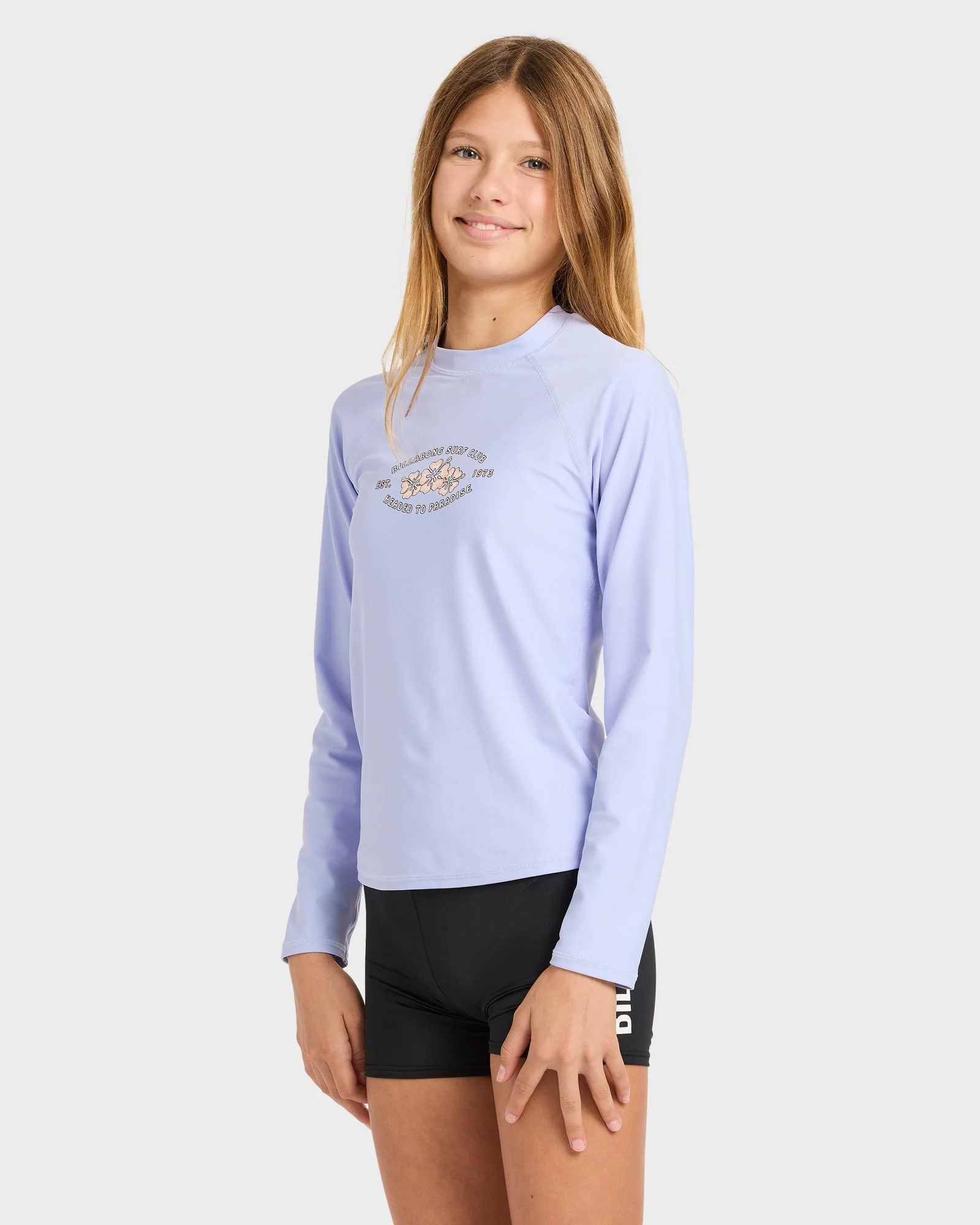 Girls 6-16 Surf Club Long Sleeve Rash Vest - Image 3