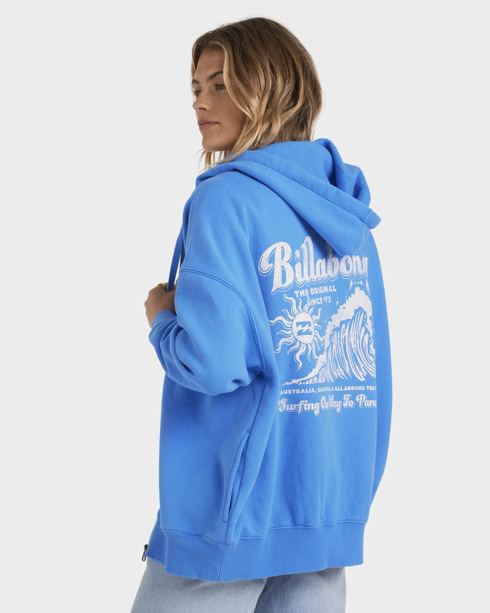 Womens Surfing Riptide Zip Up Hoodie - Image 3