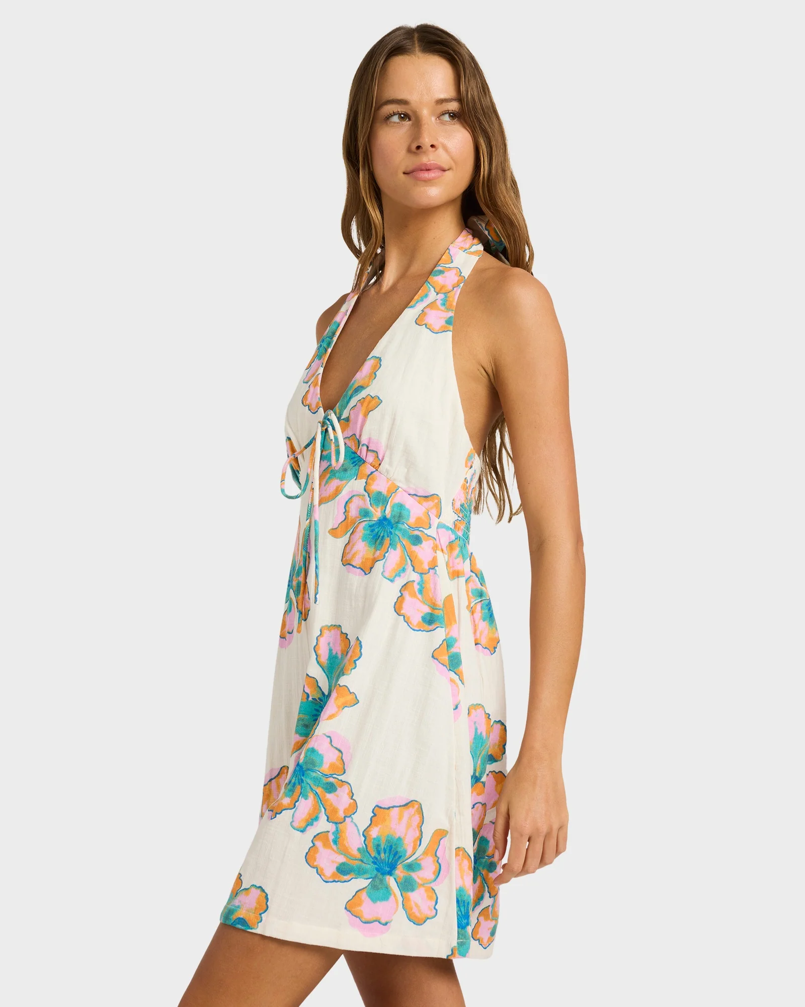 Womens Sweet Escape Halter Mini Dress - Image 3