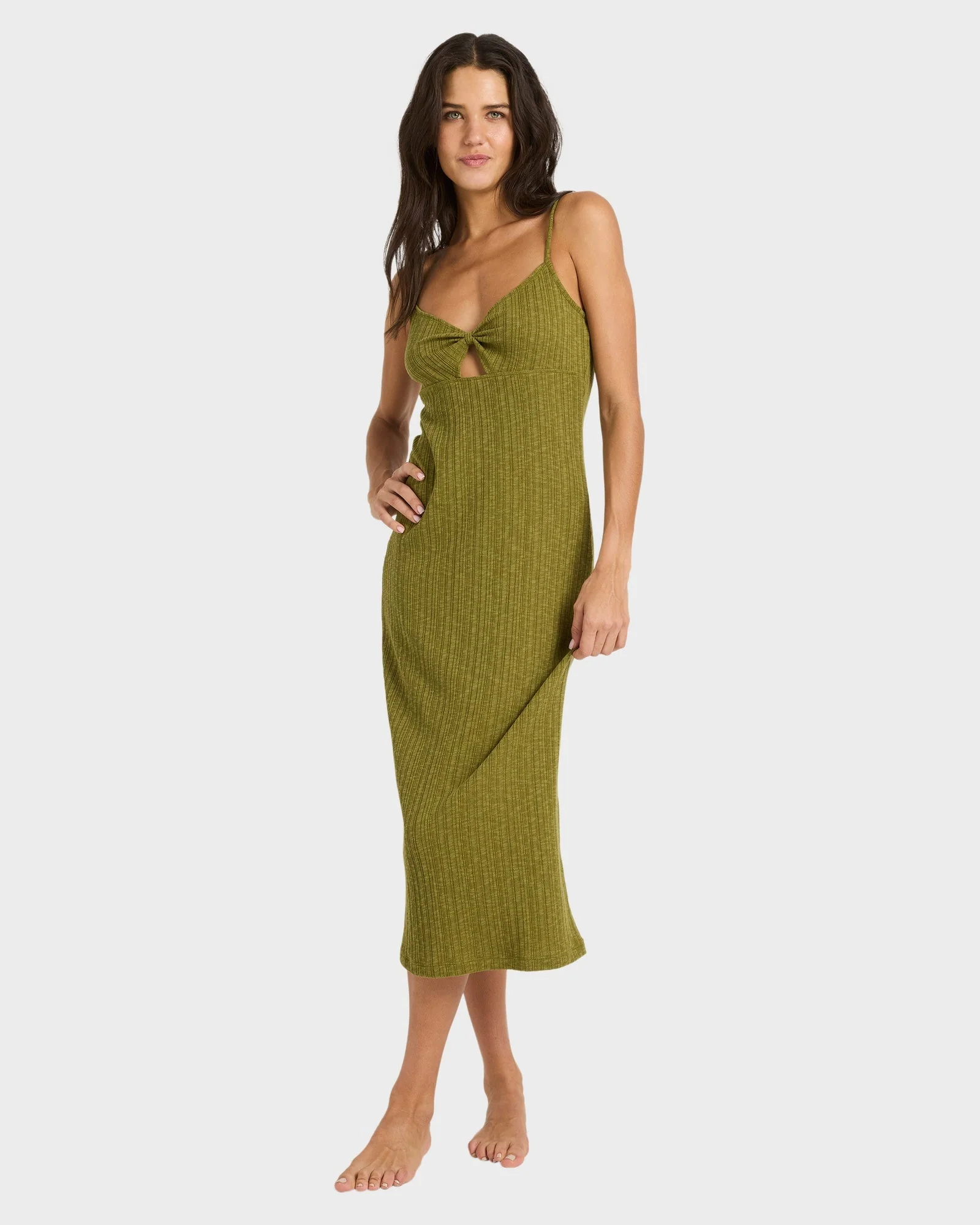 Womens Sweet Moves Knit Midi Dress - Image 6